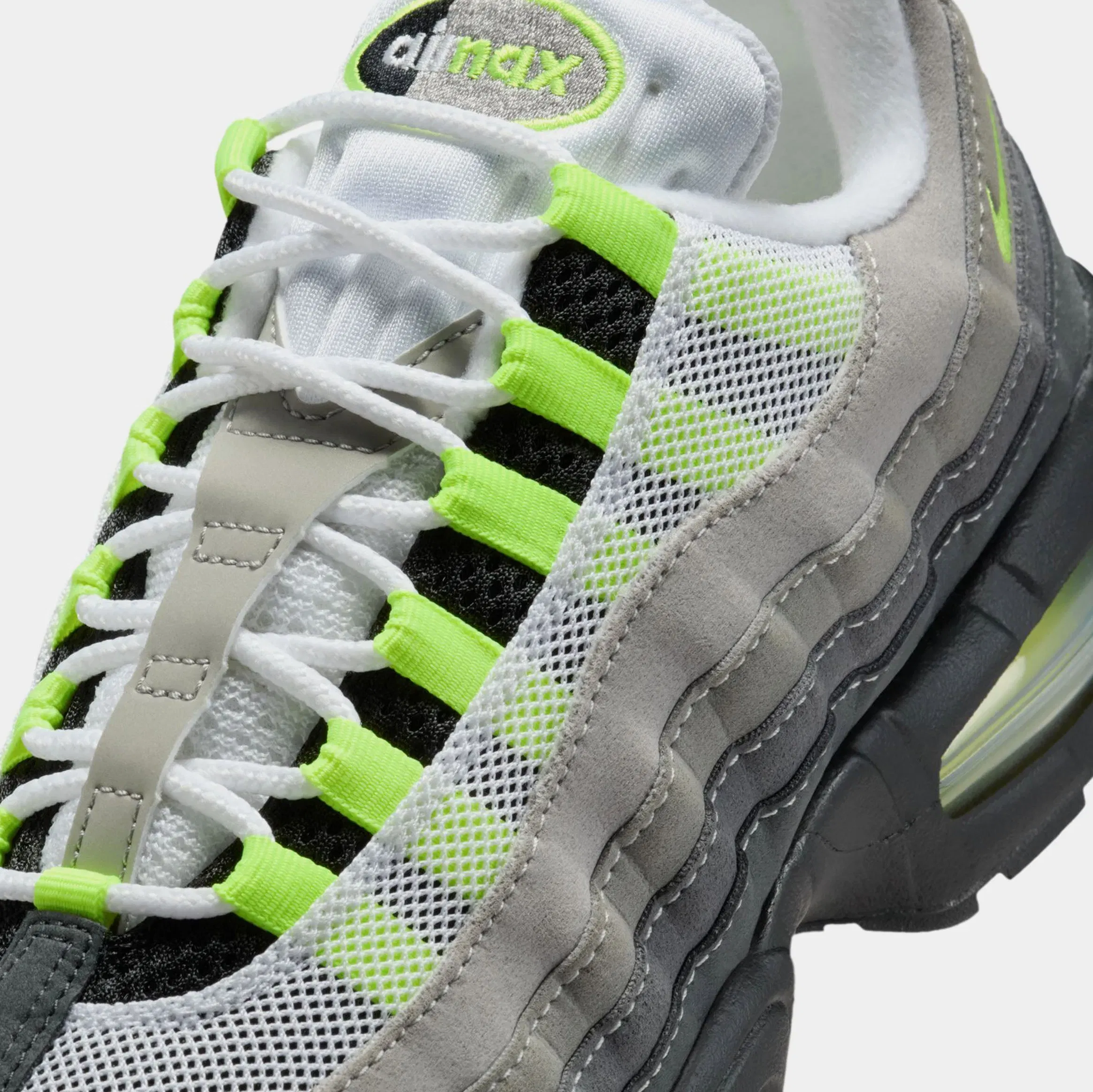 Nike Air Max 95 Big Bubble Neon Womens Running Shoes (Black/Neon Yelow/Anthracite/Light Graphite)