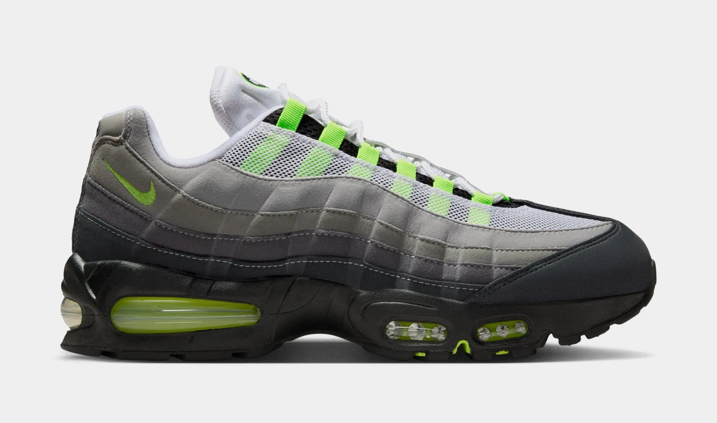 Nike Air Max 95 Big Bubble Neon Mens Running Shoes (Black/Neon Yellow/Cool Grey)