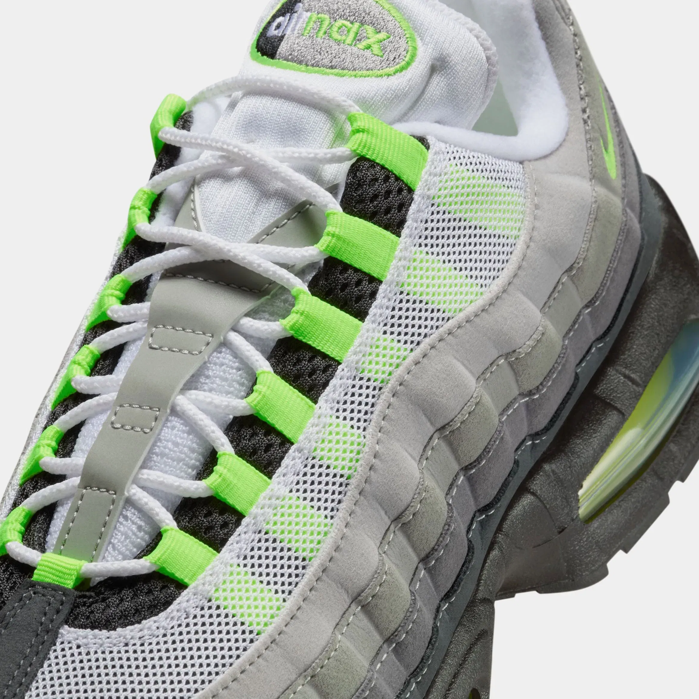 Nike Air Max 95 Big Bubble Neon Mens Running Shoes (Black/Neon Yellow/Cool Grey)