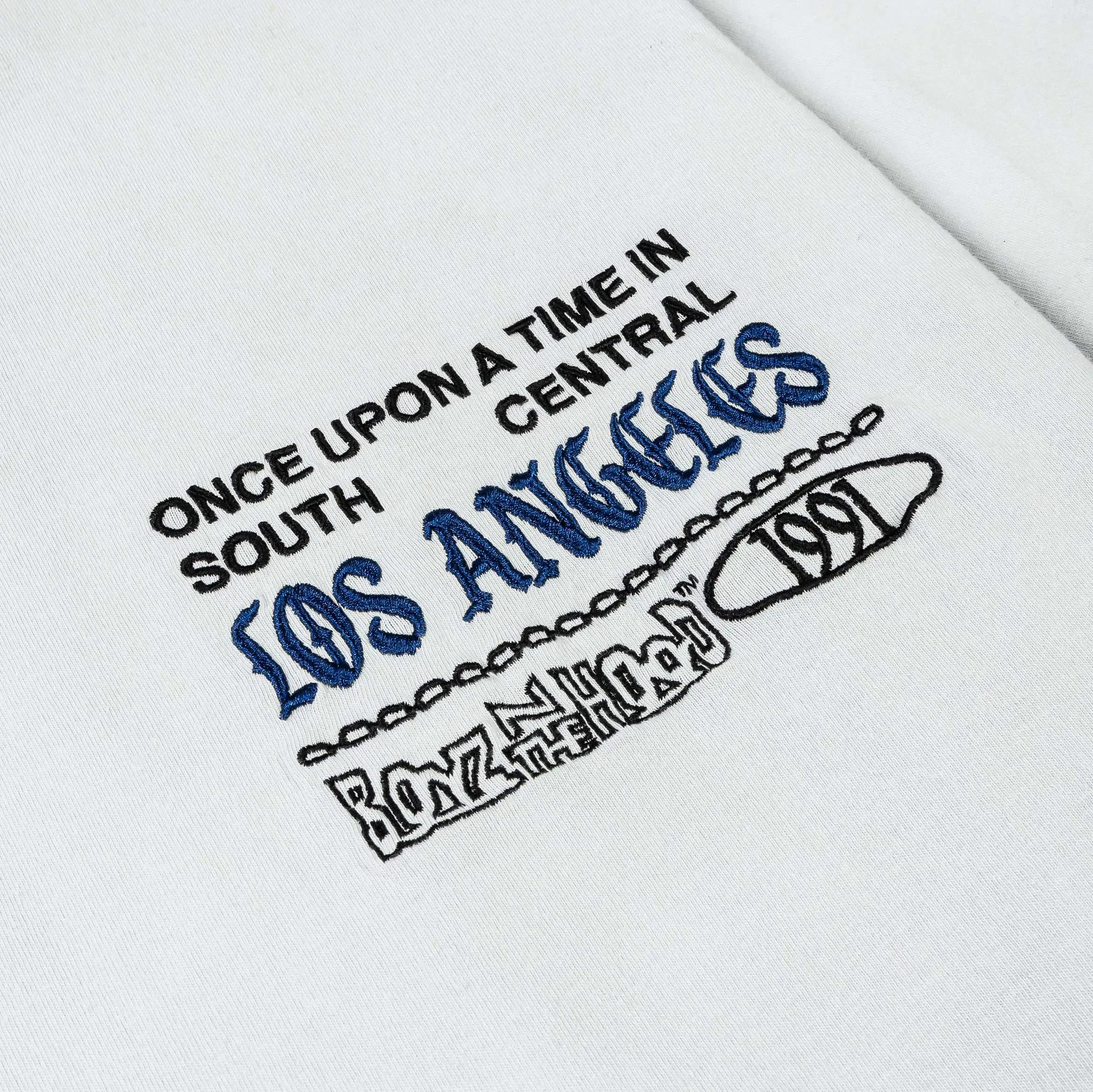 BOYZNTHEHOOD X SP SP x Boyz In The Hood Mens Short Sleeve Shirt (Grey/Blue)