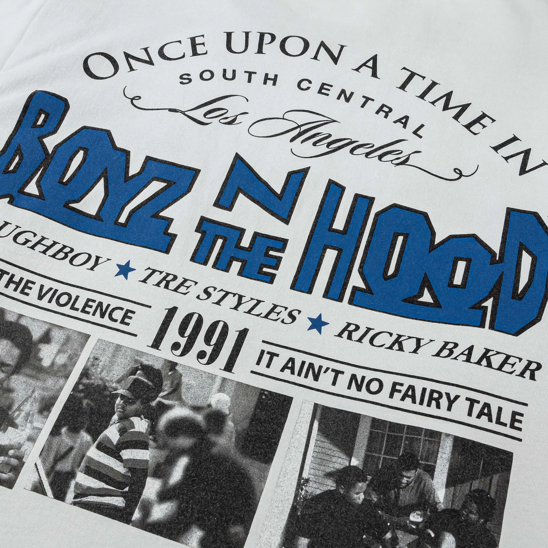 BOYZNTHEHOOD X SP SP x Boyz In The Hood Mens Short Sleeve Shirt (Grey/Blue)