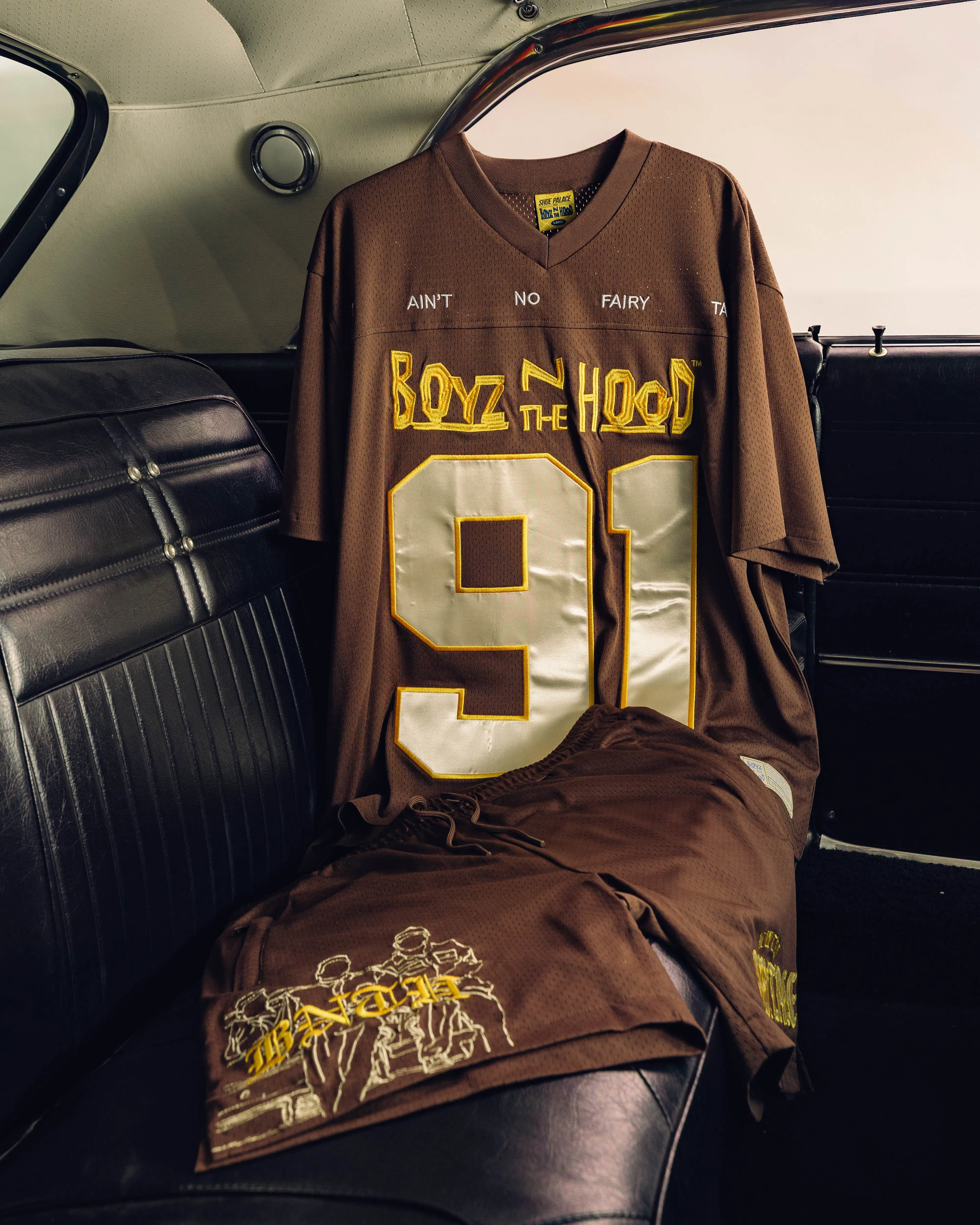 BOYZNTHEHOOD X SP SP x Boyz N The Hood 91 Mesh Mens Jersey (Brown/Yellow)