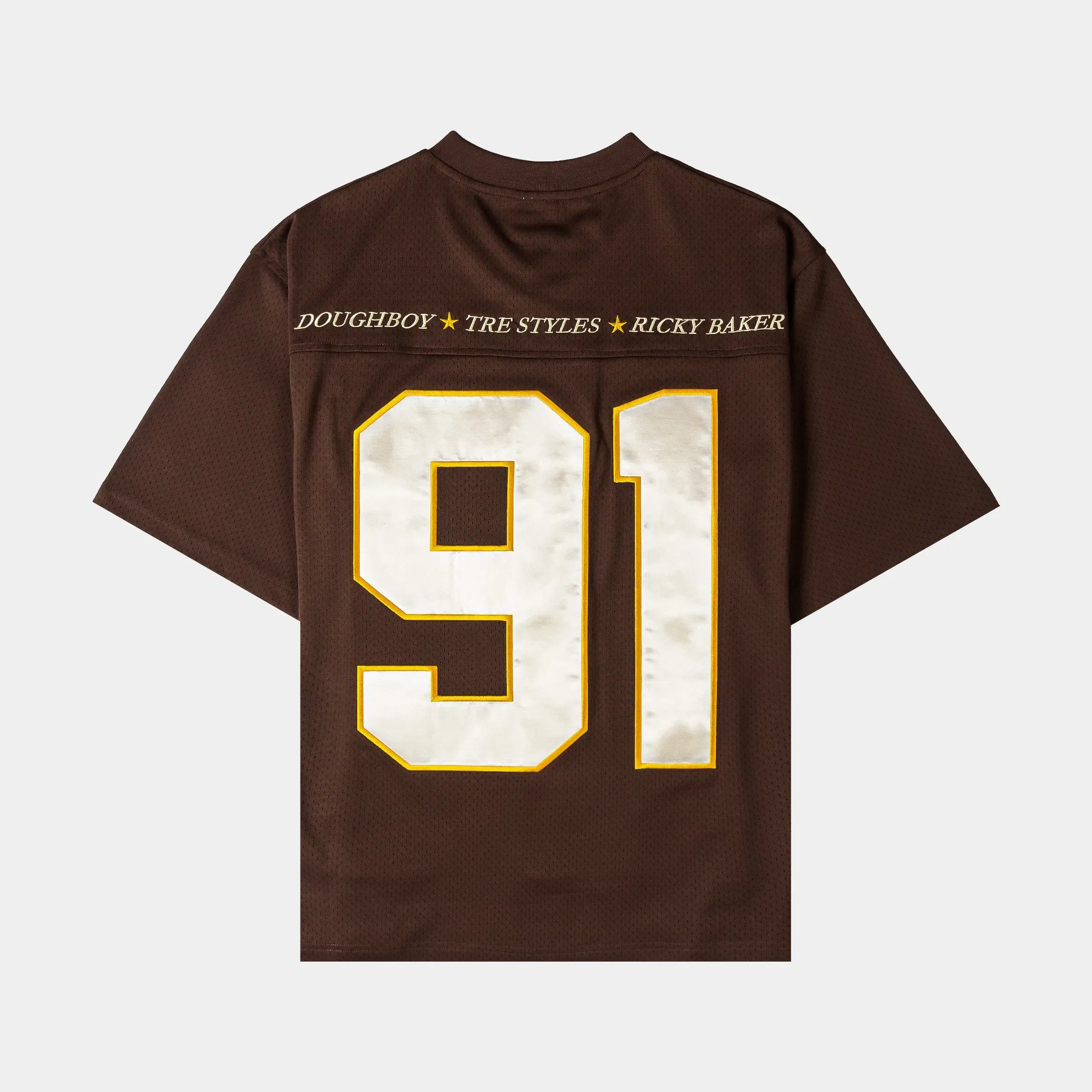 BOYZNTHEHOOD X SP SP x Boyz N The Hood 91 Mesh Mens Jersey (Brown/Yellow)