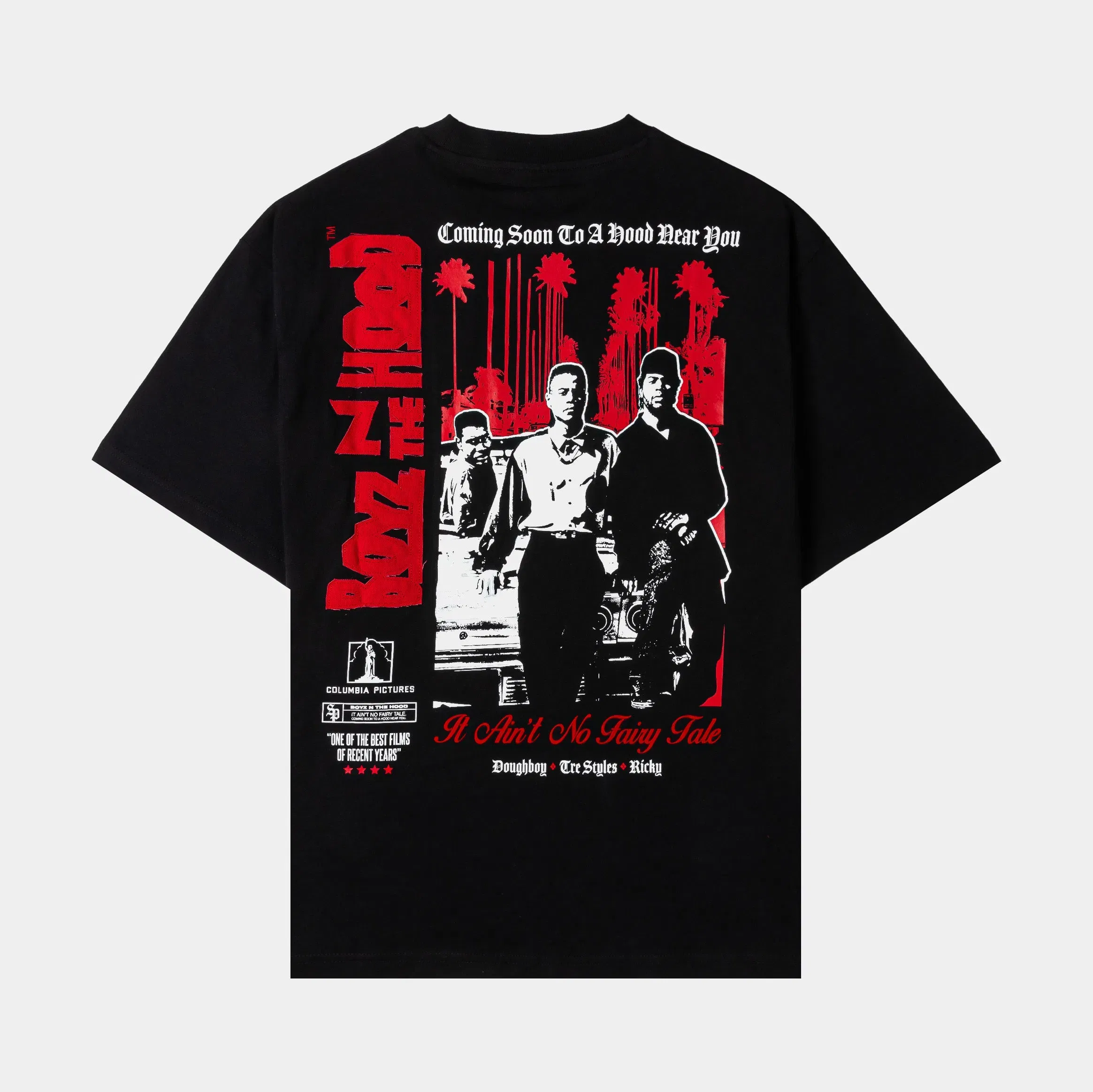 BOYZNTHEHOOD X SP SP x Boyz N The Hood Poster Mens Short Sleeve Shirt (Black/Red)