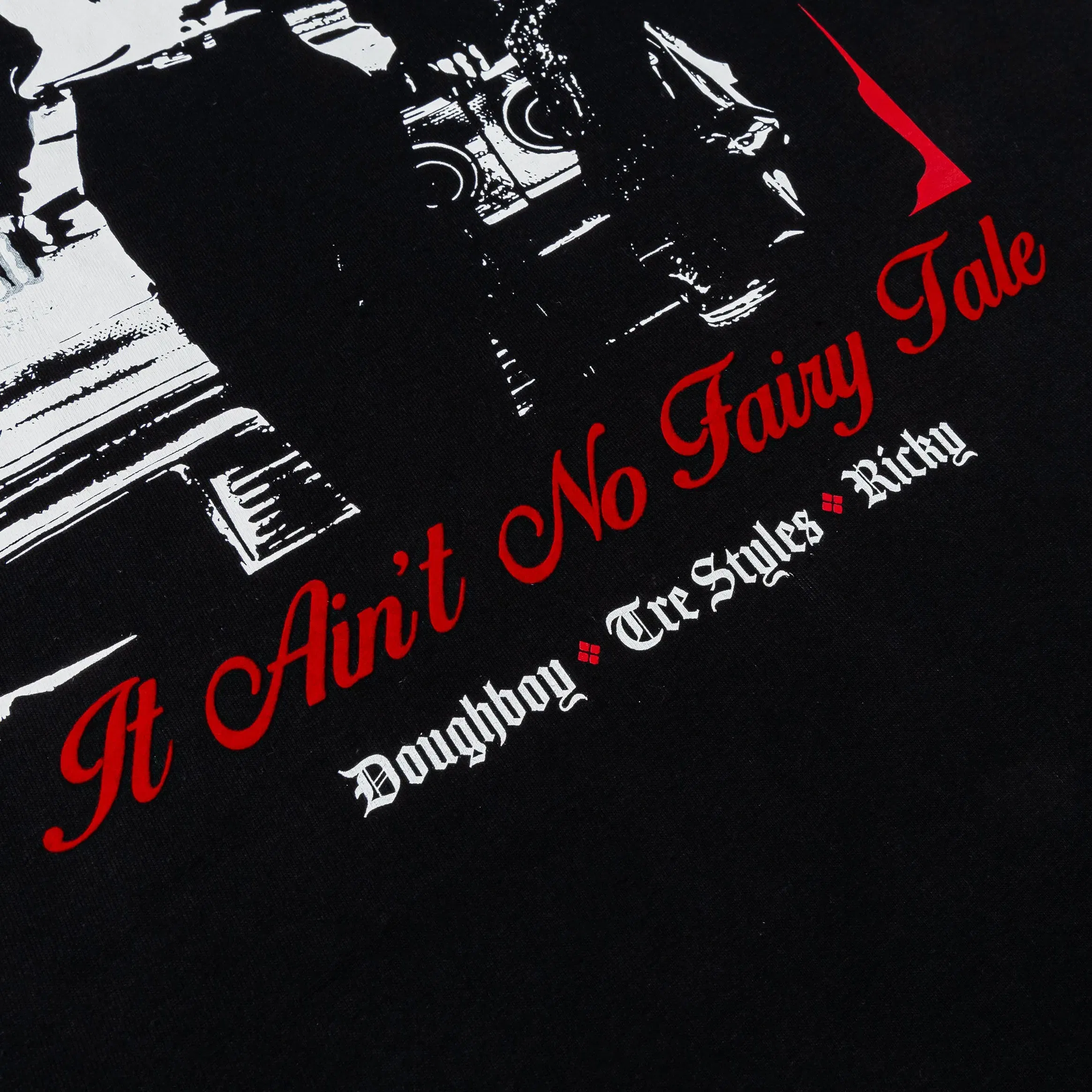 BOYZNTHEHOOD X SP SP x Boyz N The Hood Poster Mens Short Sleeve Shirt (Black/Red)