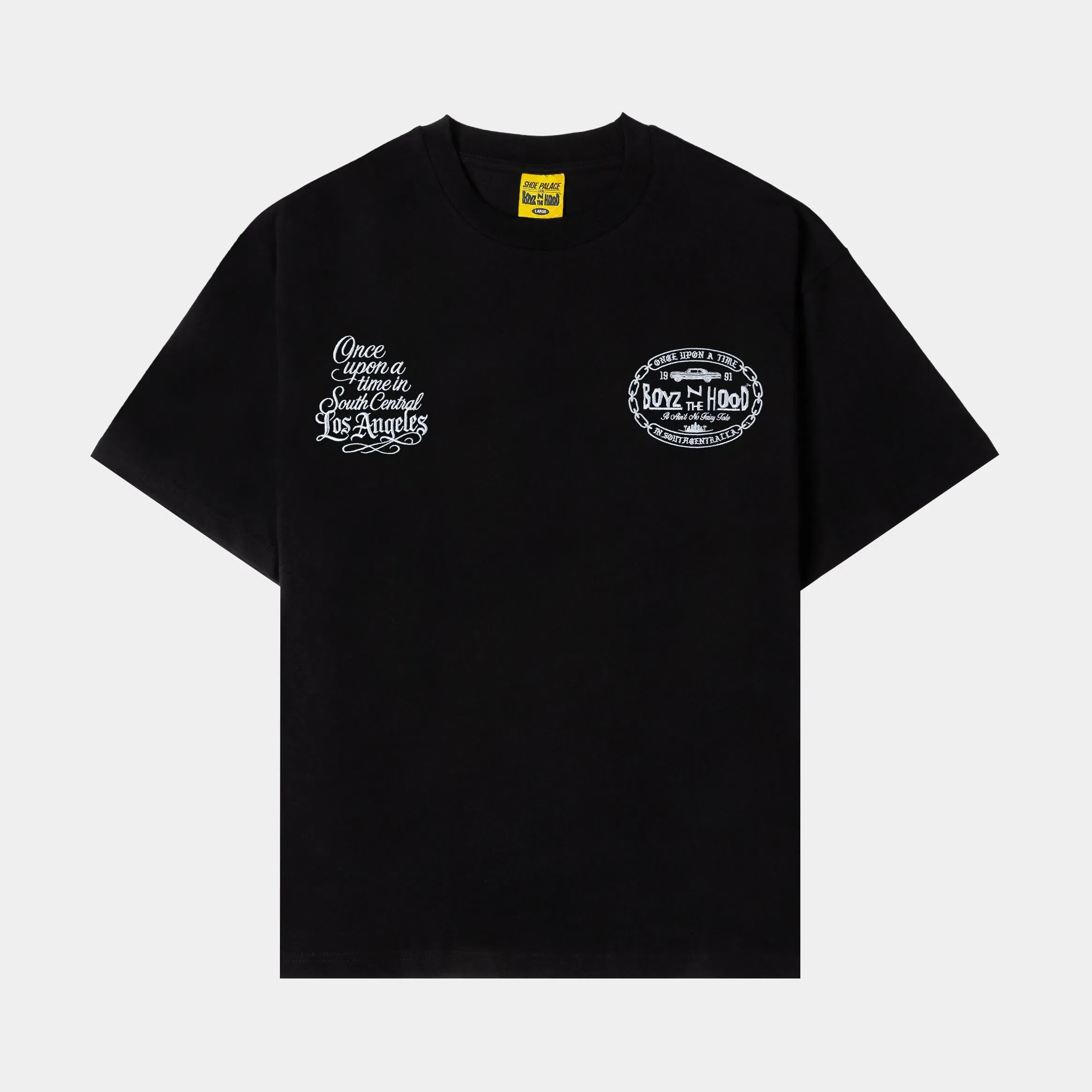 BOYZNTHEHOOD X SP SP x Boyz N The Hood Los Angeles Mens Short Sleeve Shirt (Black/White)