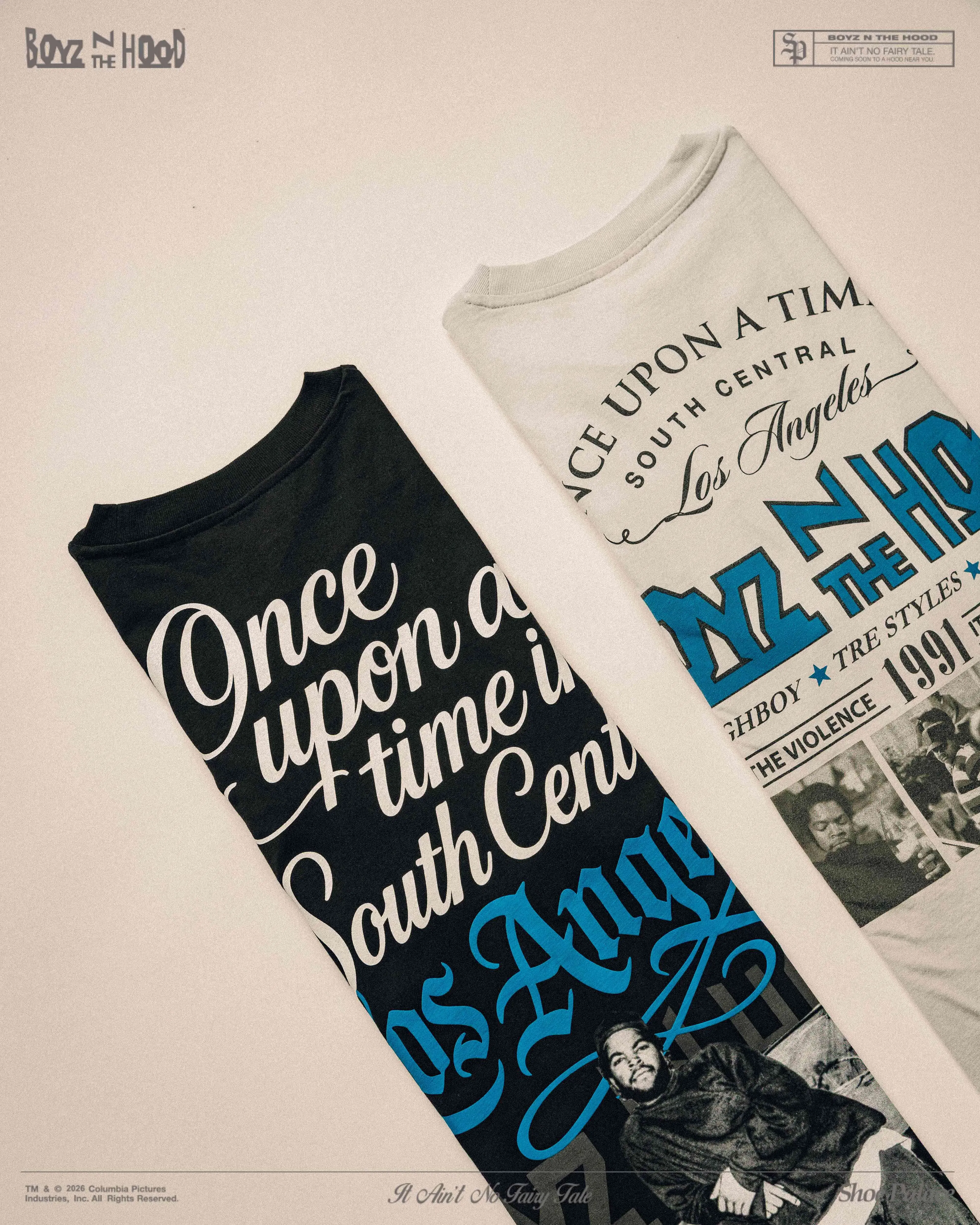 BOYZNTHEHOOD X SP SP x Boyz N The Hood Los Angeles Mens Short Sleeve Shirt (Black/White)