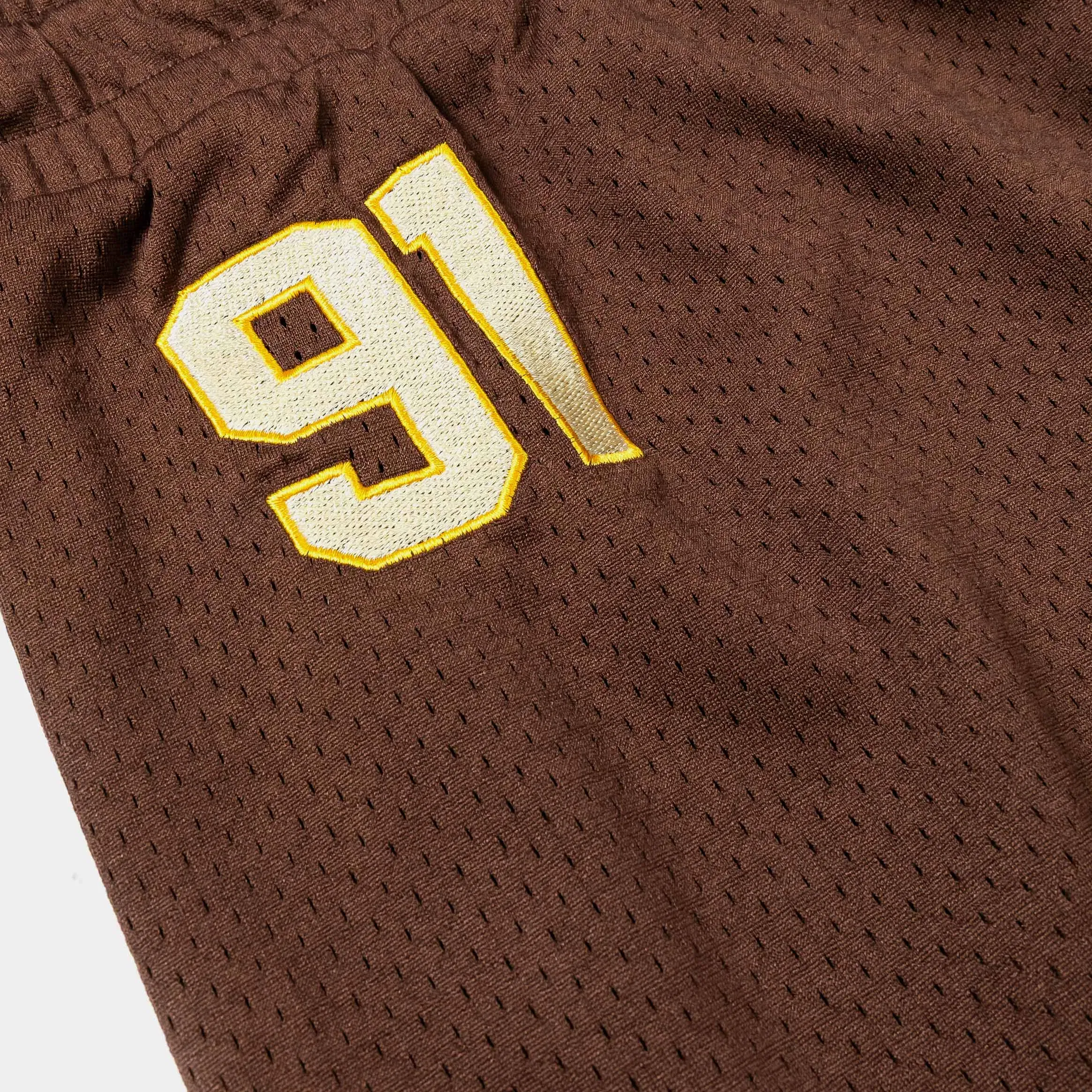 BOYZNTHEHOOD X SP SP x Boyz N The Hood No FairyTale Mesh Mens Shorts (Brown/Yellow)