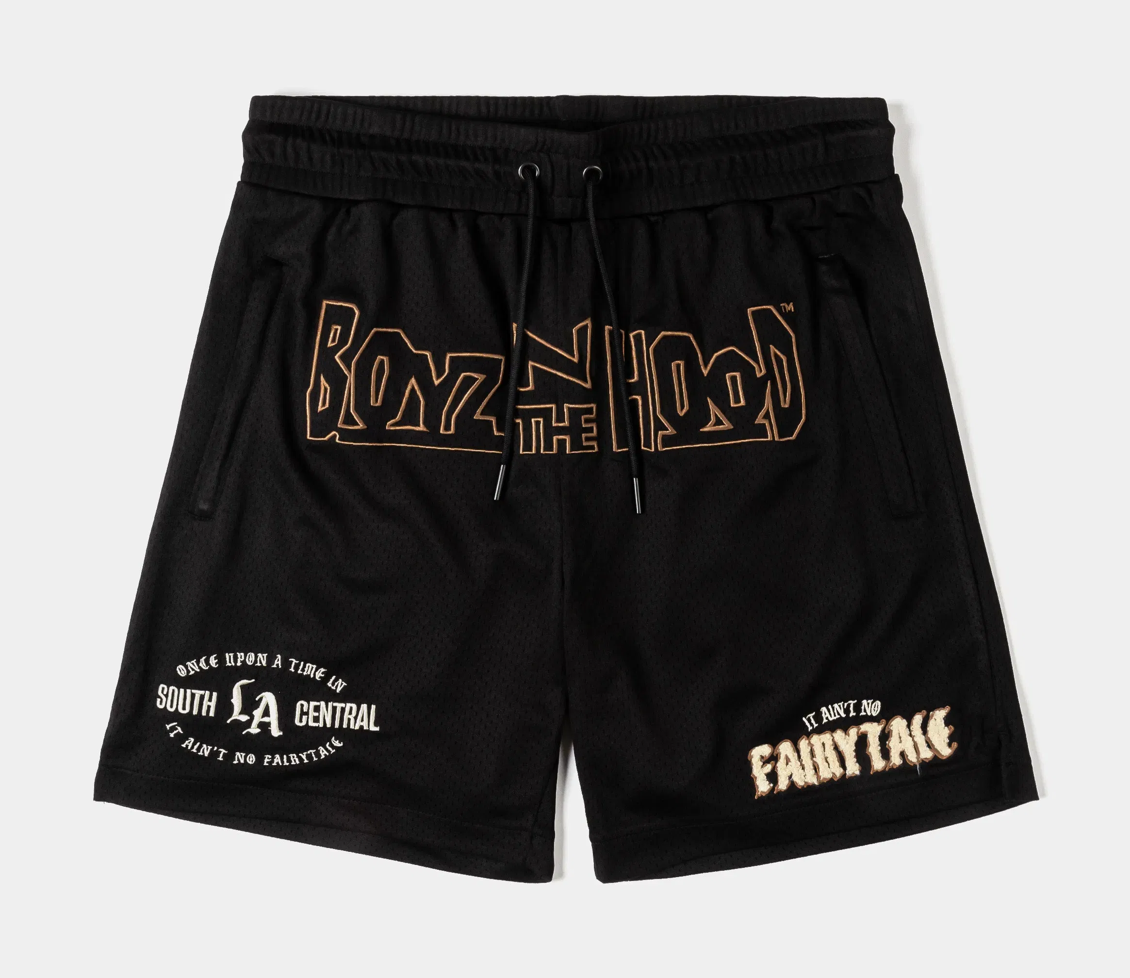 BOYZNTHEHOOD X SP SP x Boyz N The Hood No FairyTale Mesh Mens Shorts (Black/Brown)