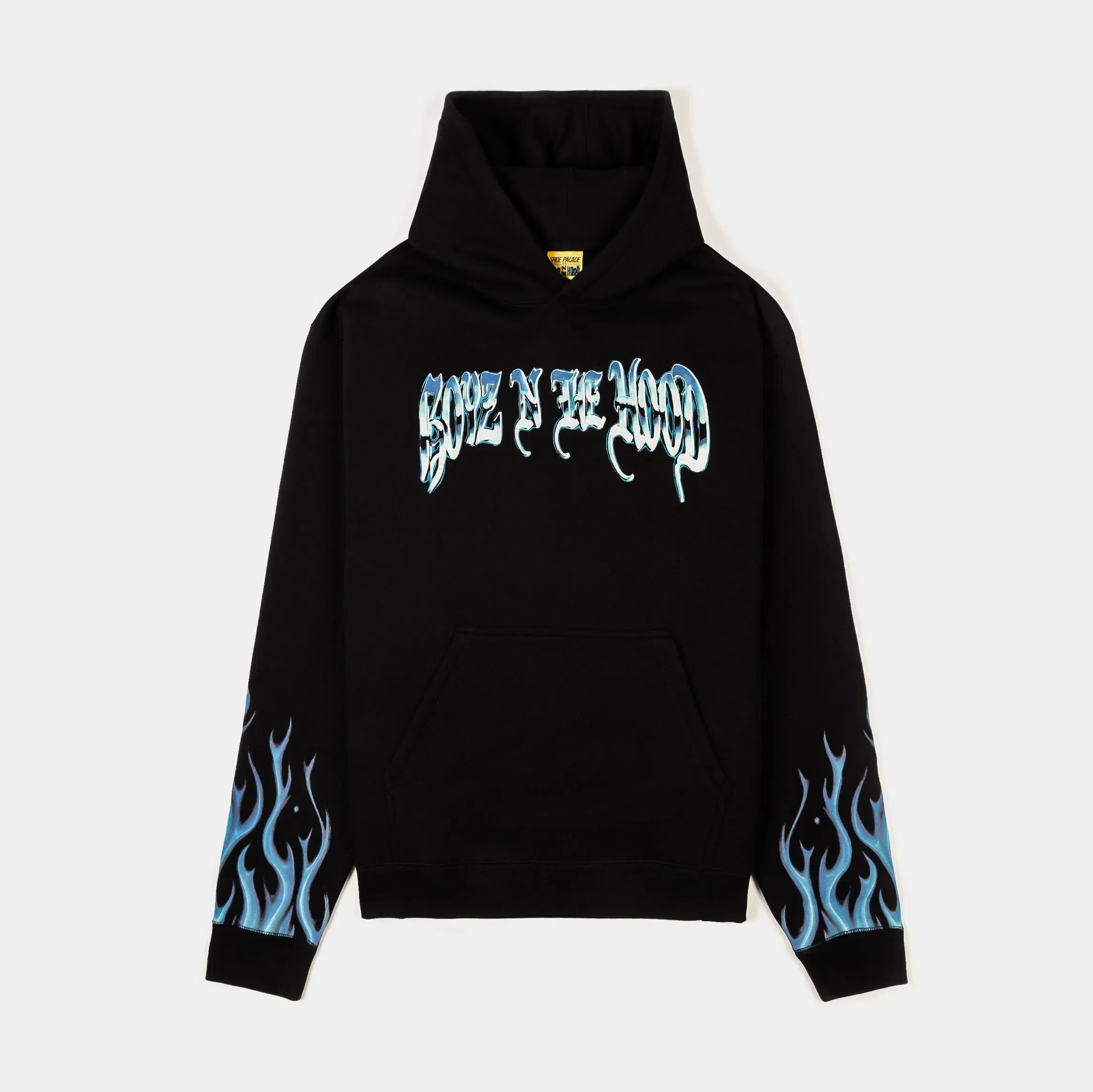 BOYZNTHEHOOD X SP SP x Boyz N The Hood Flames Pullover Mens Hoodie (Black/Blue)