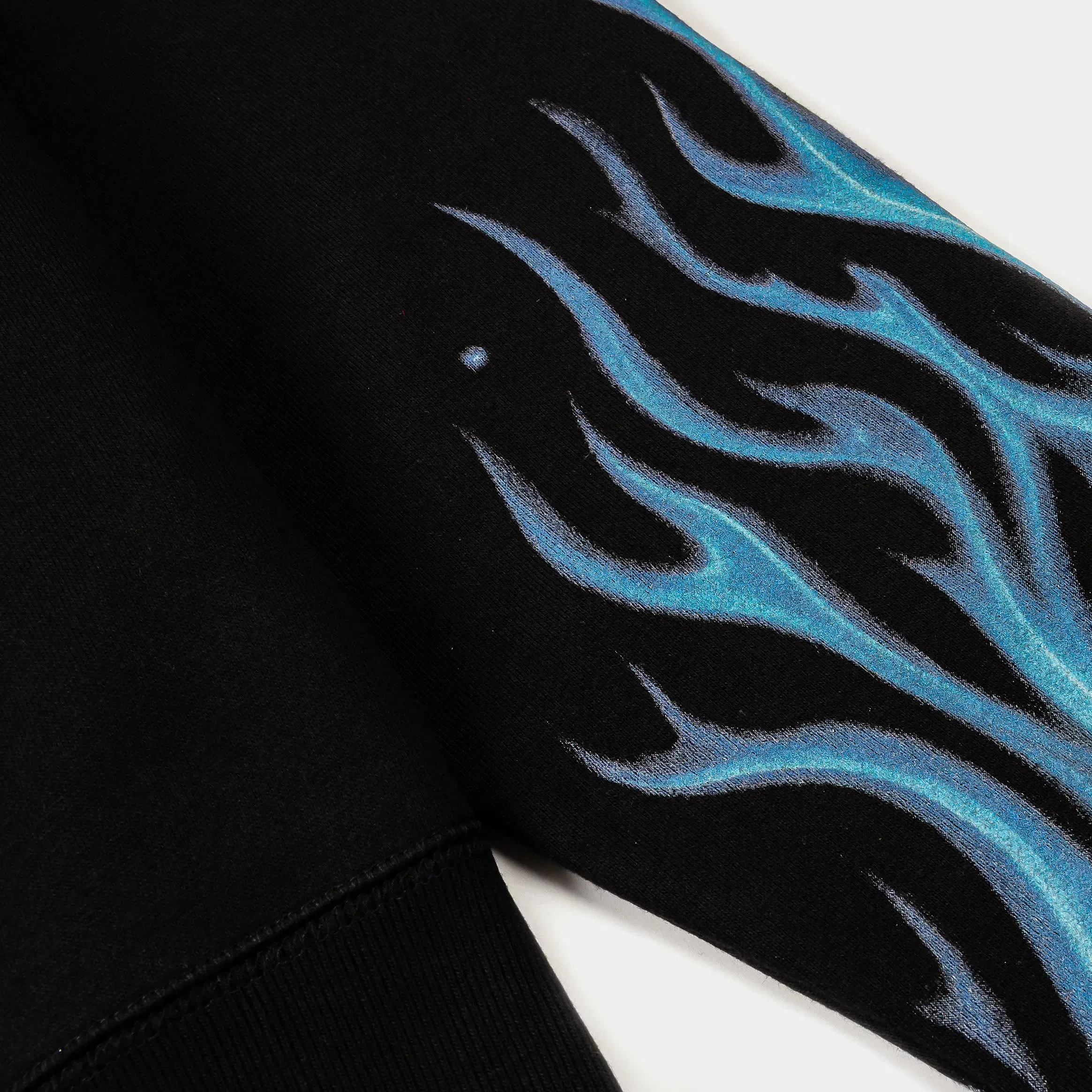 BOYZNTHEHOOD X SP SP x Boyz N The Hood Flames Pullover Mens Hoodie (Black/Blue)