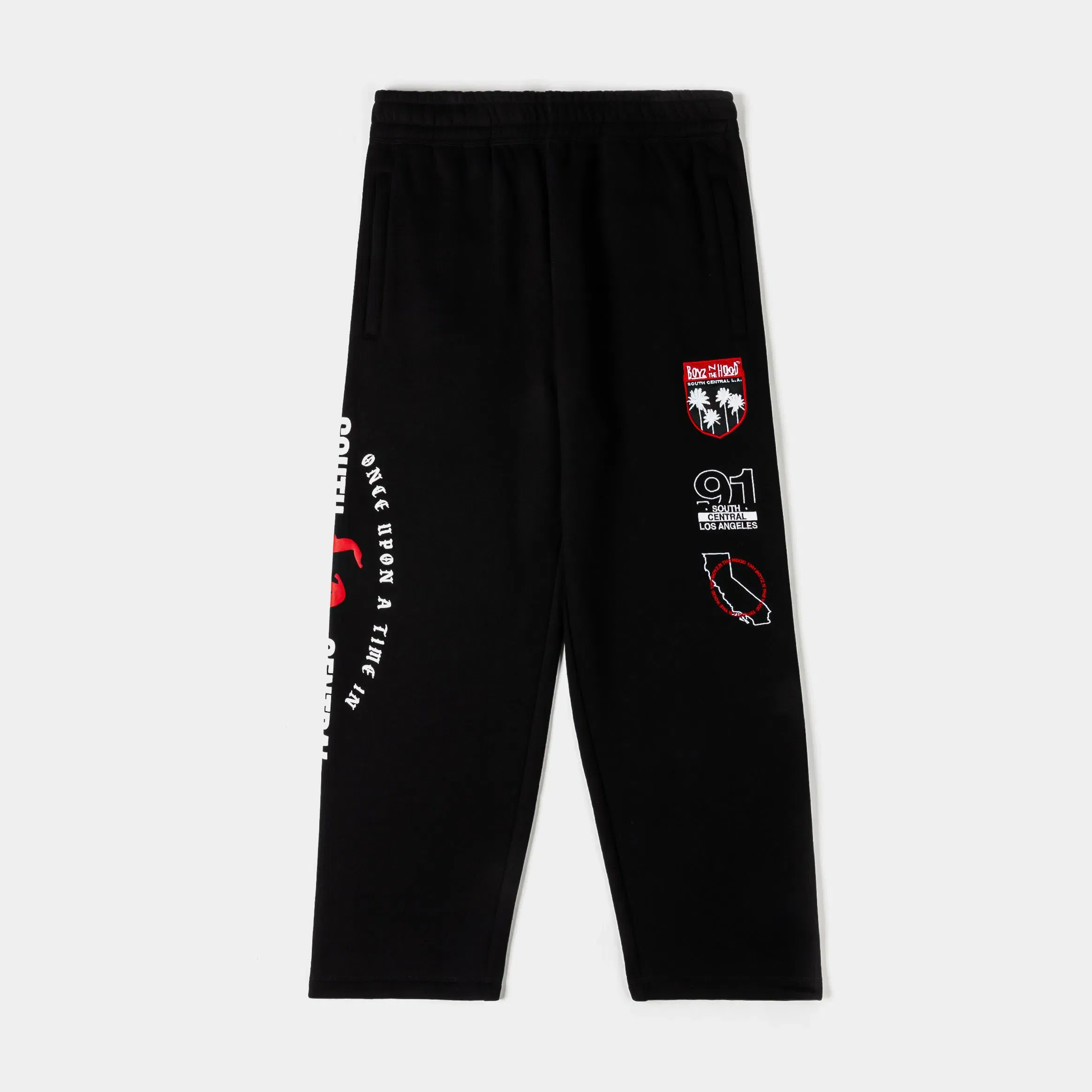 BOYZNTHEHOOD X SP SP x Boyz N The Hood 91 Fleece Mens Sweatpants (Black/Red)