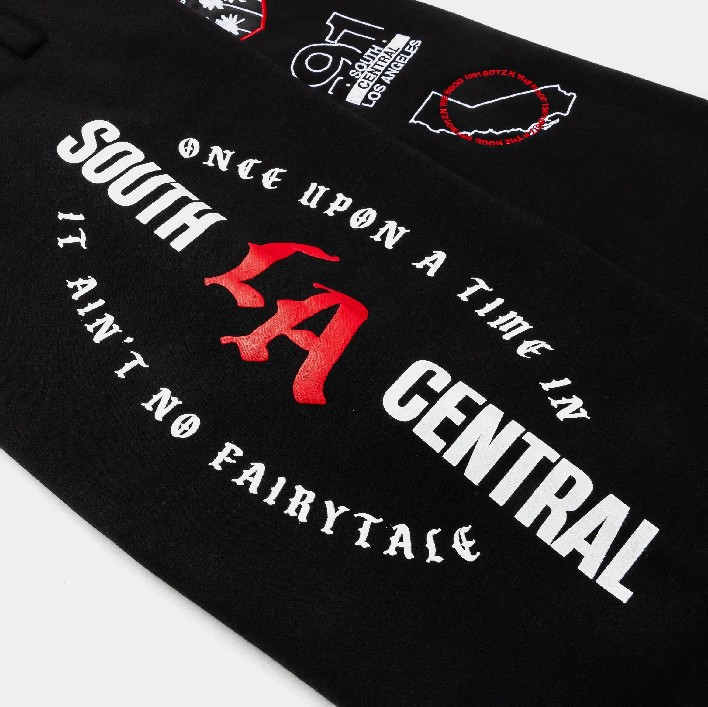 BOYZNTHEHOOD X SP SP x Boyz N The Hood 91 Fleece Mens Sweatpants (Black/Red)