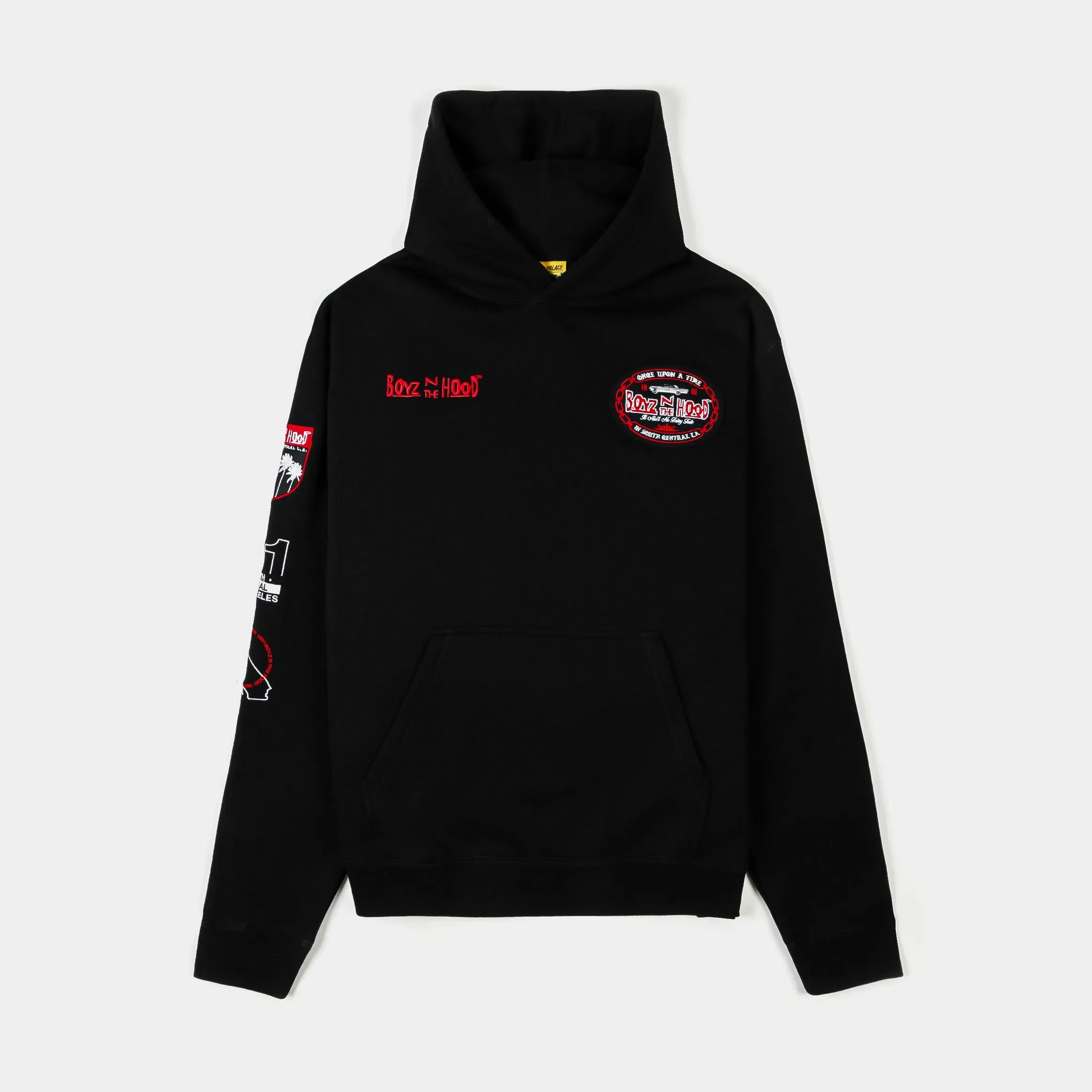 BOYZNTHEHOOD X SP SP x Boyz N The Hood 91 Pullover Mens Hoodie (Black/Red)