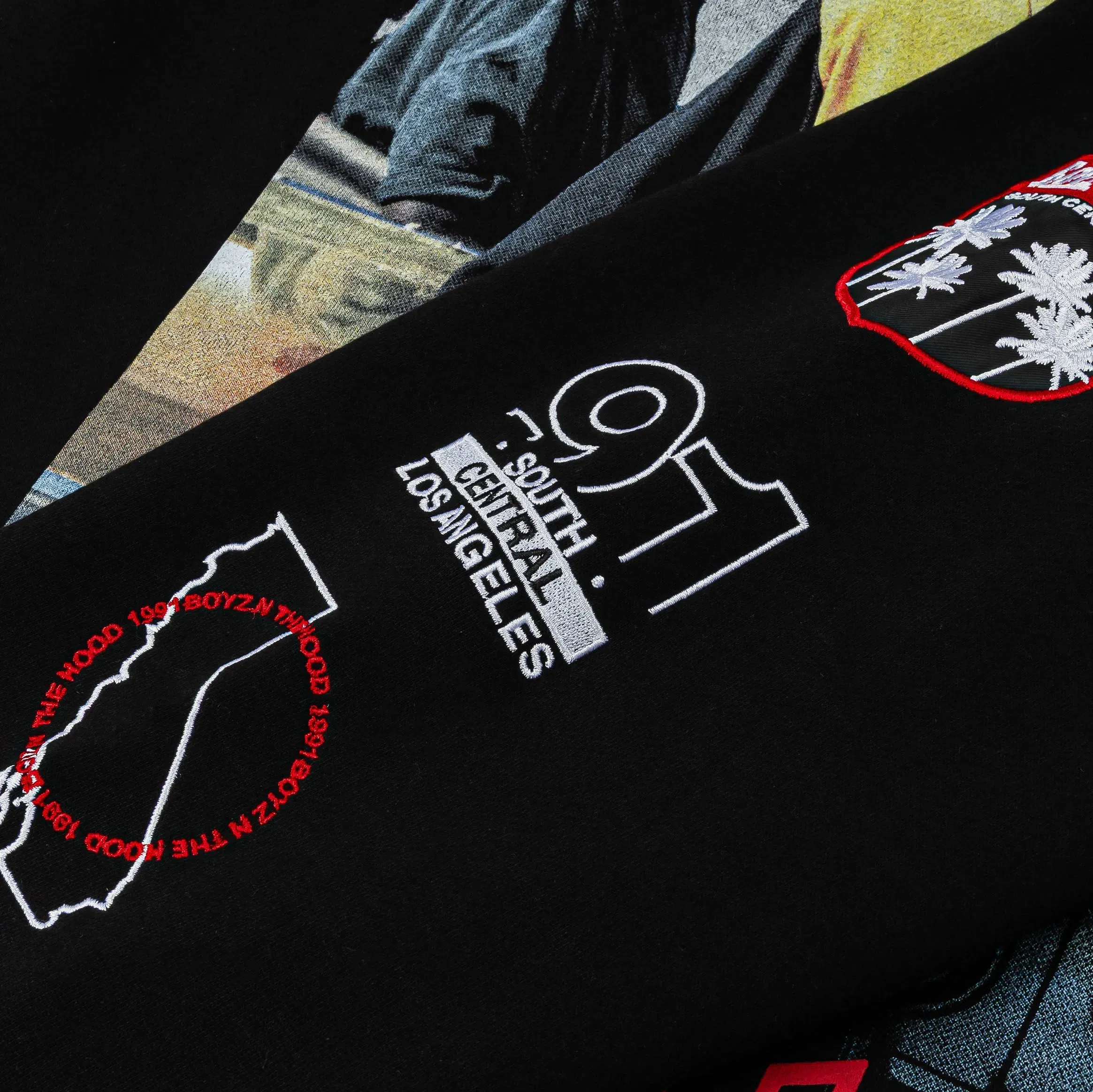 BOYZNTHEHOOD X SP SP x Boyz N The Hood 91 Pullover Mens Hoodie (Black/Red)