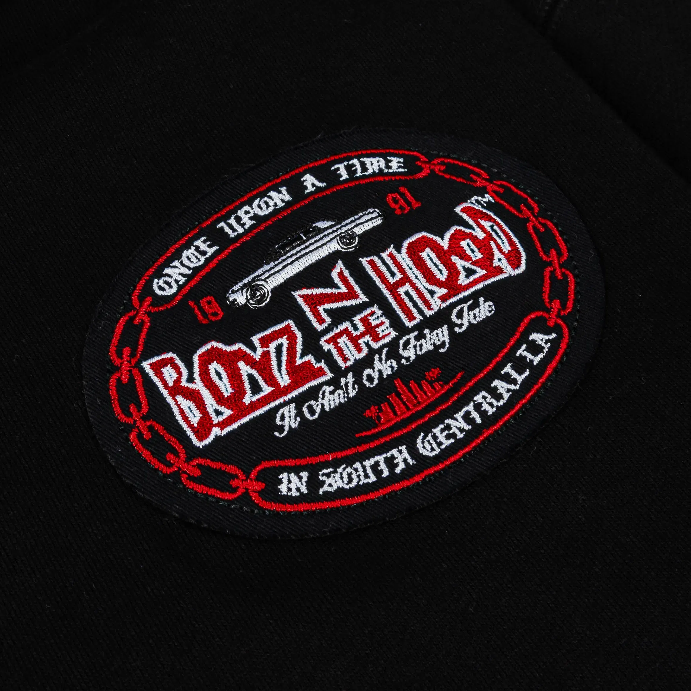 BOYZNTHEHOOD X SP SP x Boyz N The Hood 91 Pullover Mens Hoodie (Black/Red)