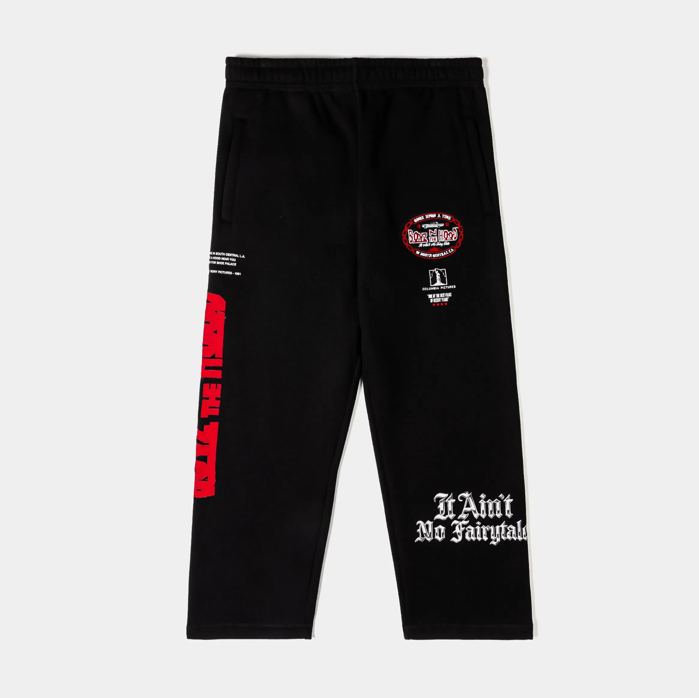 BOYZNTHEHOOD X SP SP x Boyz N The Hood Barbed Wire Fleece Mens Sweatpants (Black/Red)