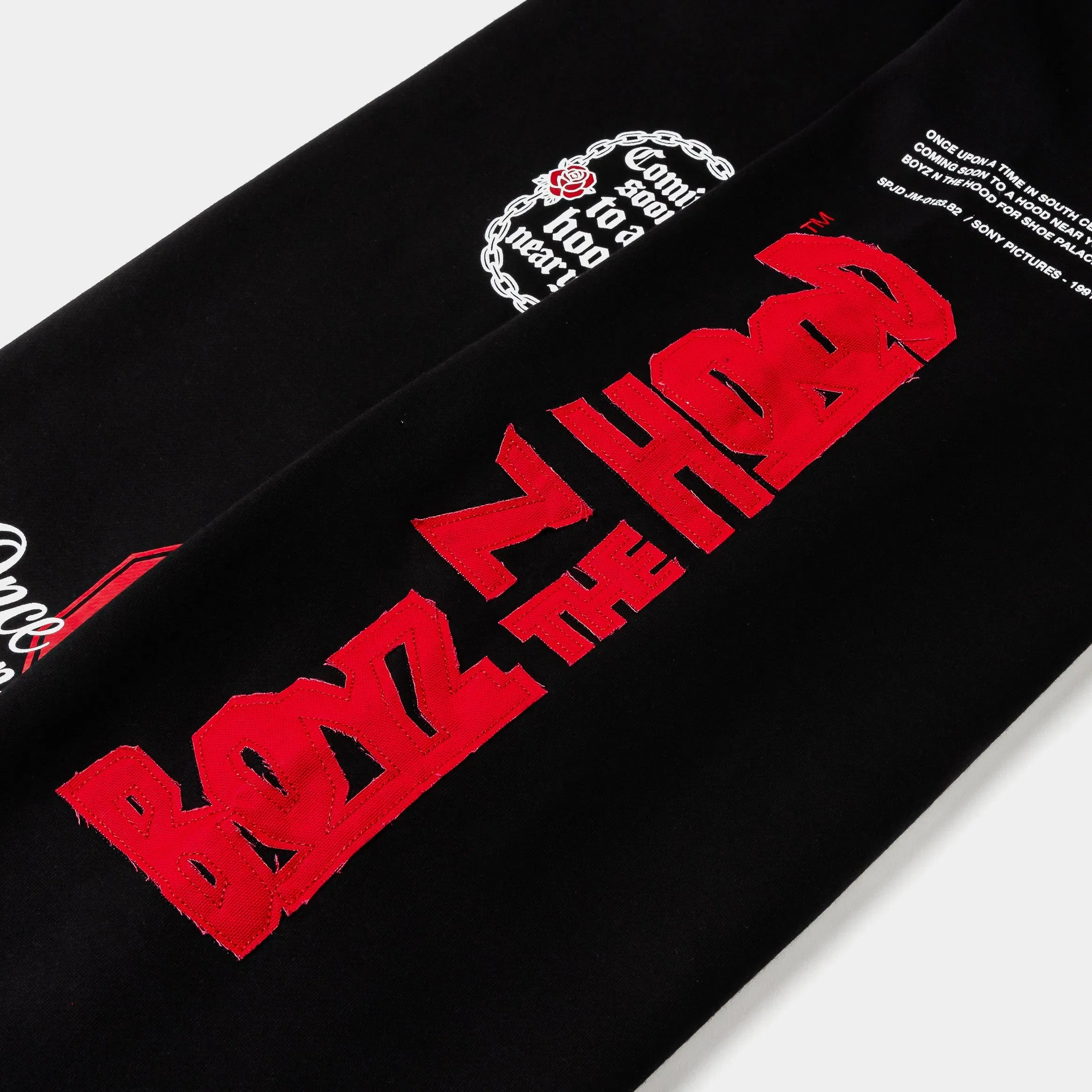 BOYZNTHEHOOD X SP SP x Boyz N The Hood Barbed Wire Fleece Mens Sweatpants (Black/Red)