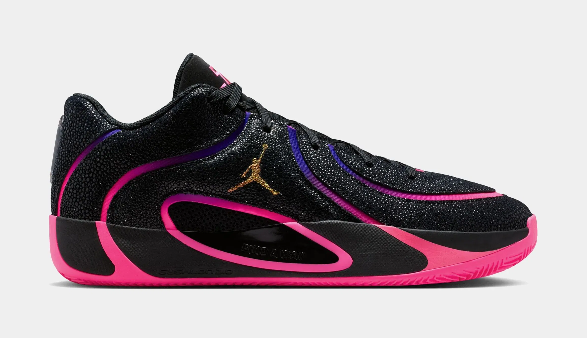 Air Jordan Tatum 4 Smooth Soul Vol.2 Mens Basketball Shoes (Black/Hyper Pink/Fierce Purple)