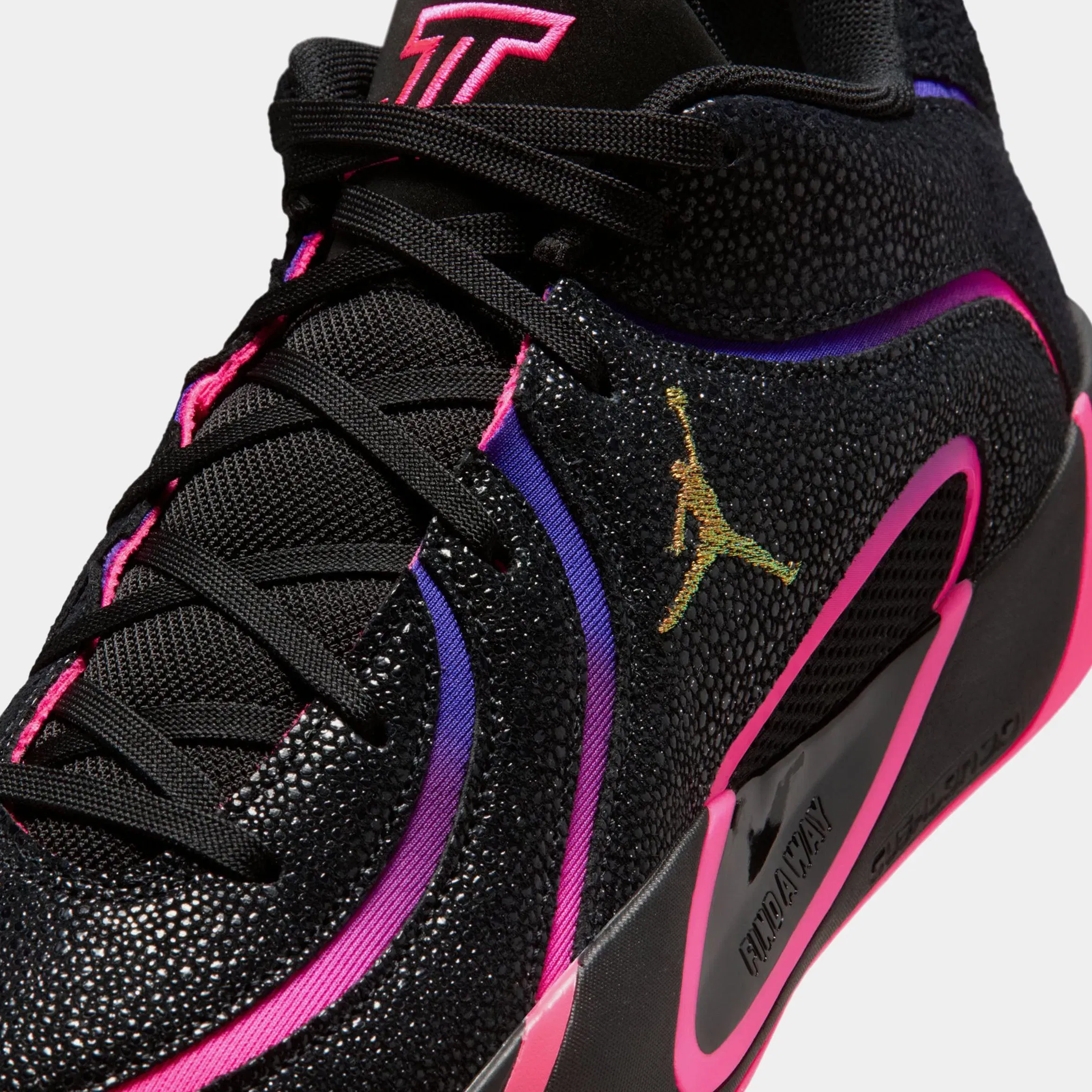 Air Jordan Tatum 4 Smooth Soul Vol.2 Mens Basketball Shoes (Black/Hyper Pink/Fierce Purple)
