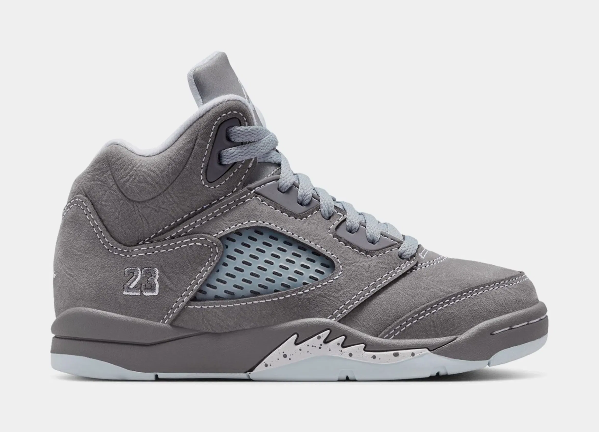 Air Jordan 5 Retro Wolf Grey Preschool Lifestyle Shoes (Light Graphite/White/Wolf Grey)
