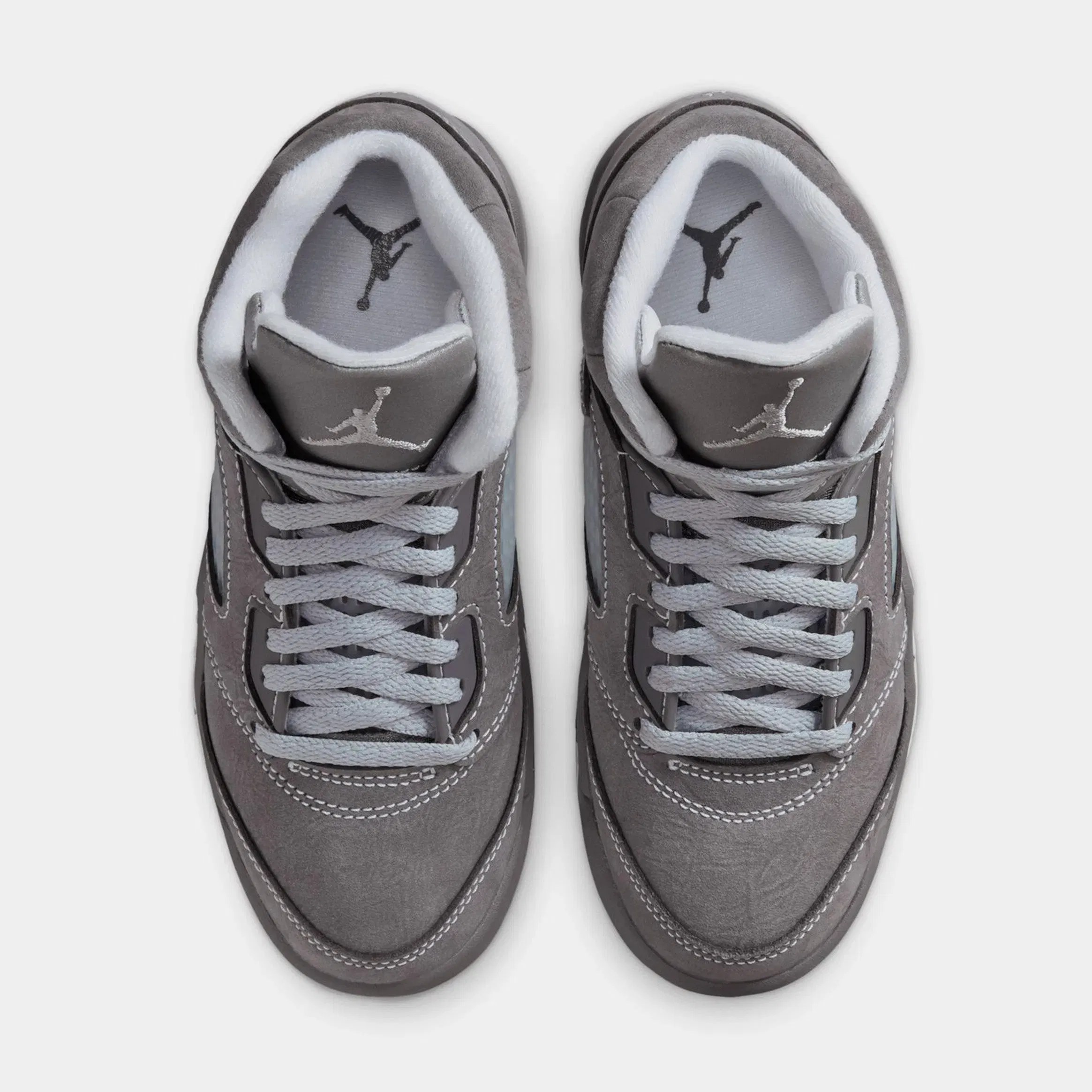 Air Jordan 5 Retro Wolf Grey Preschool Lifestyle Shoes (Light Graphite/White/Wolf Grey)
