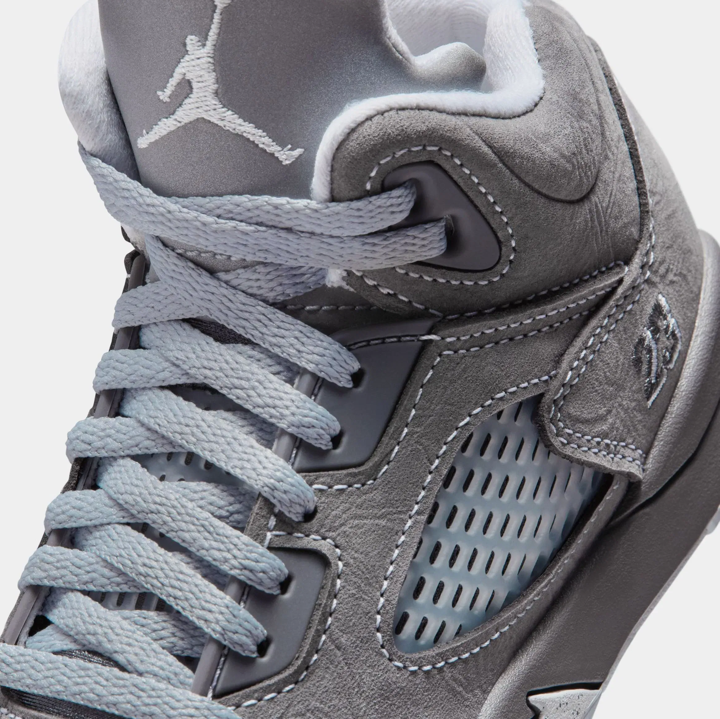 Air Jordan 5 Retro Wolf Grey Preschool Lifestyle Shoes (Light Graphite/White/Wolf Grey)