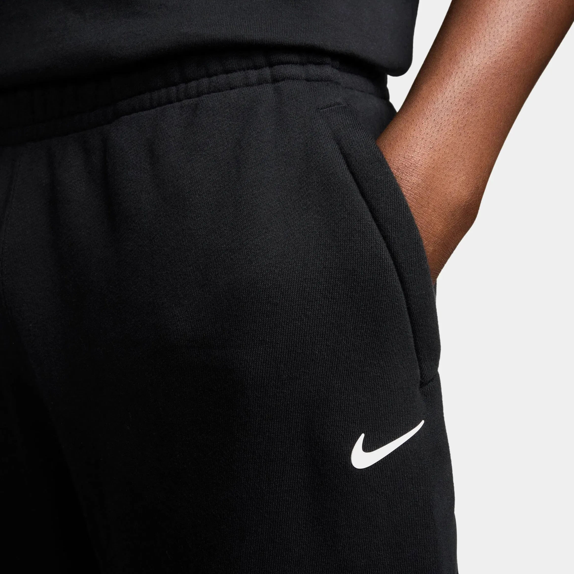 Nike Nocta Fleece CS Open Hem Mens Sweatpants (Black/Black/White)
