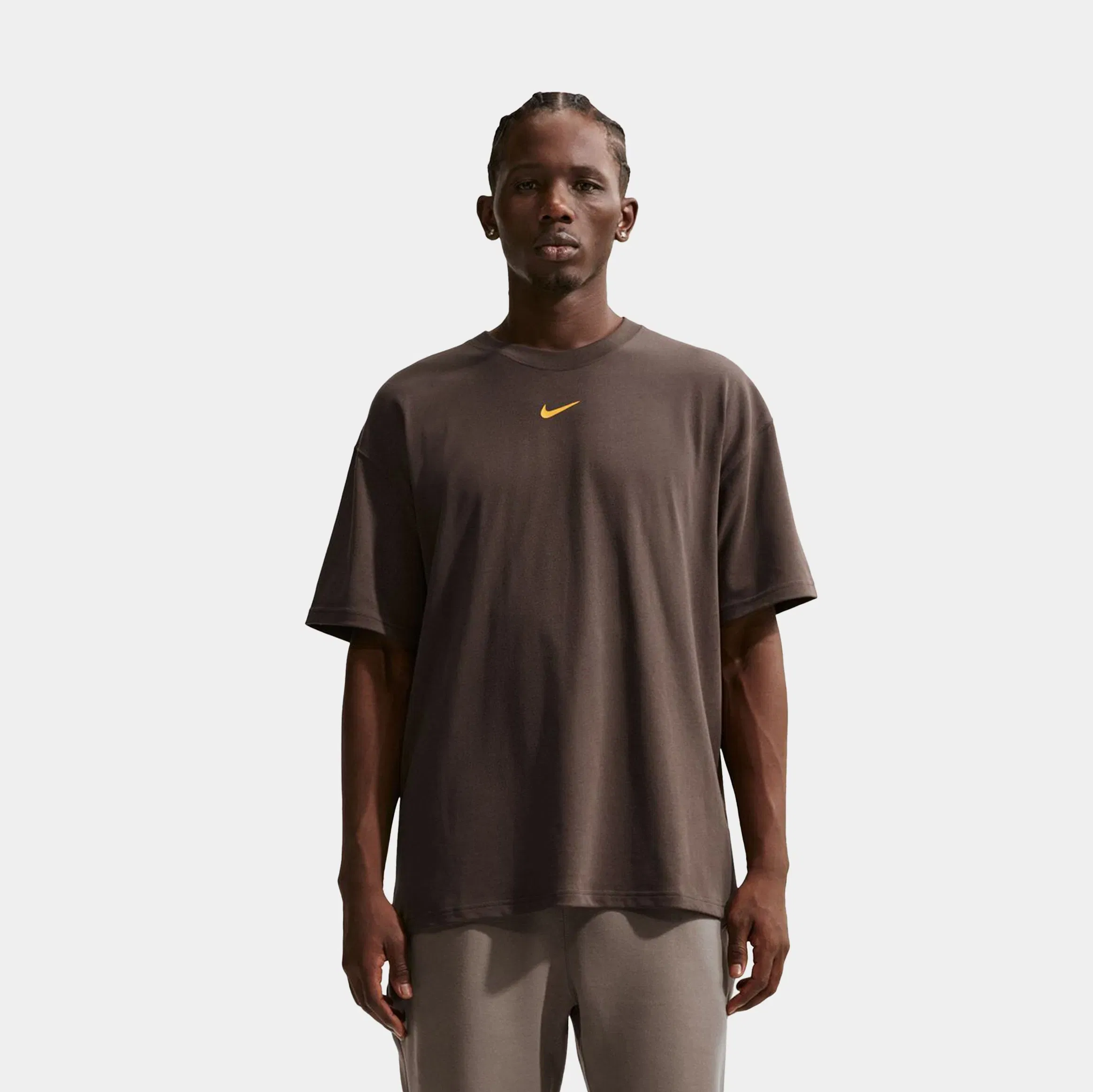Nike NOCTA Mens Short Sleeve Shirt (Brown/Black)
