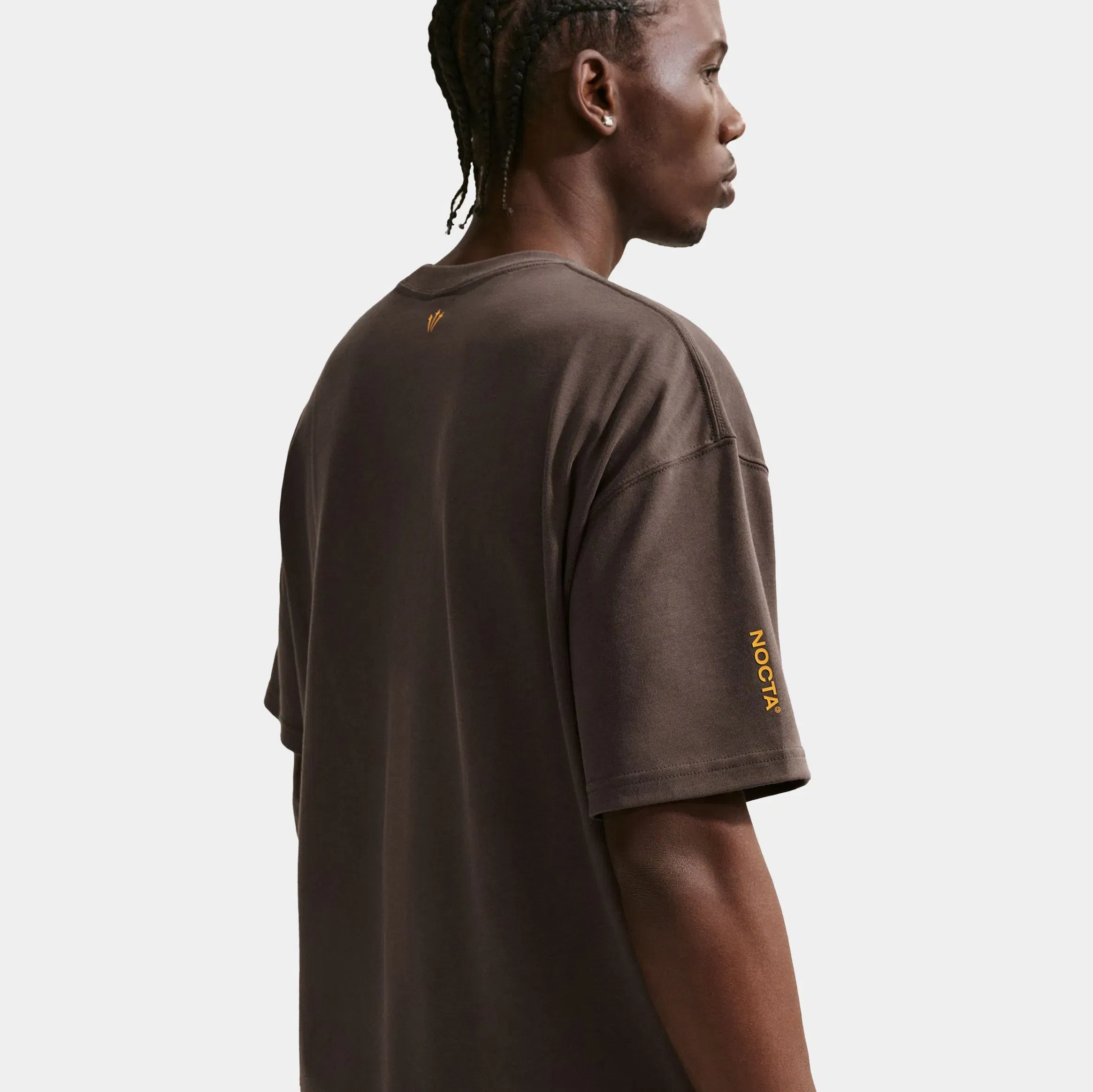 Nike NOCTA Mens Short Sleeve Shirt (Brown/Black)