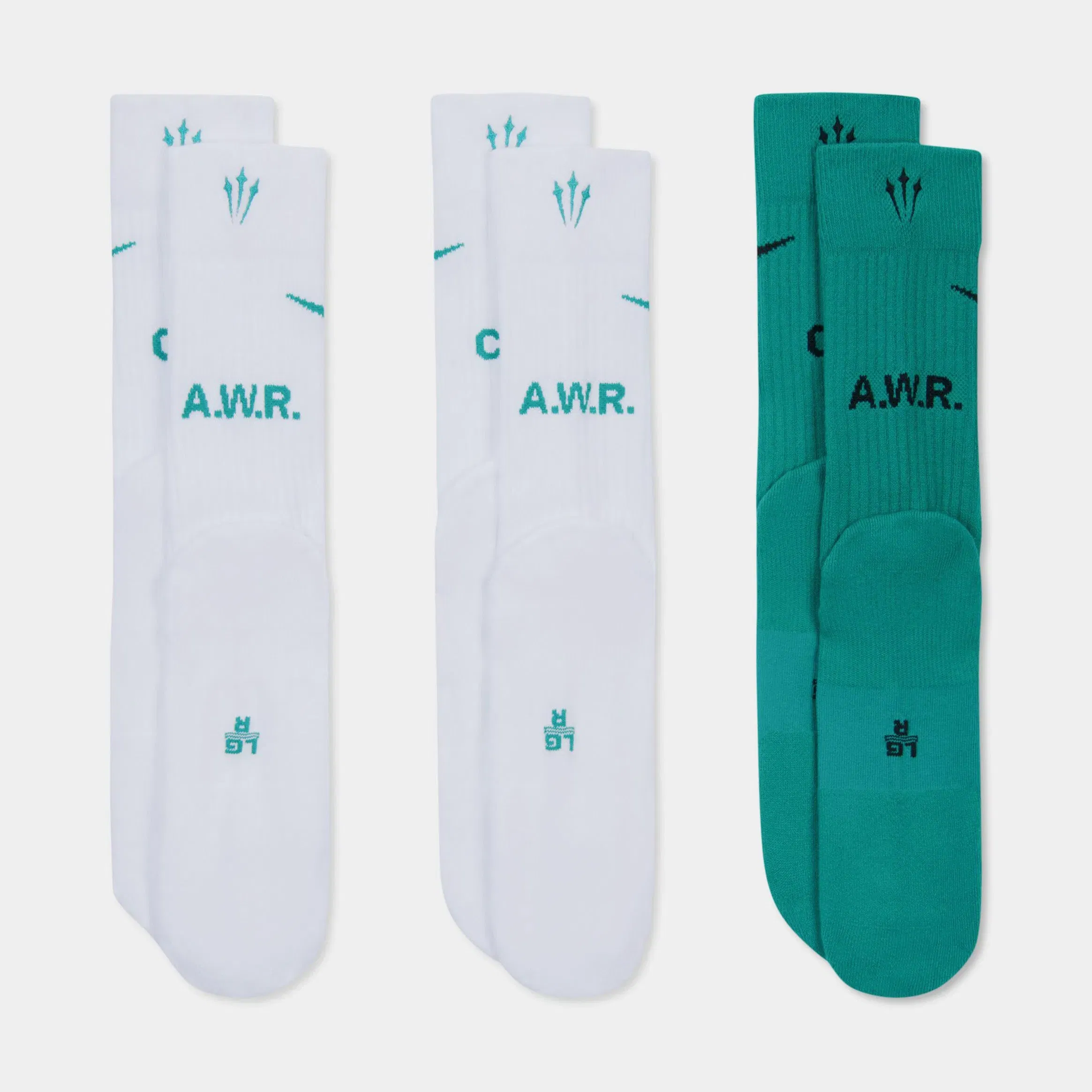Nike NOCTA 3pack Mens Socks (Green/White)