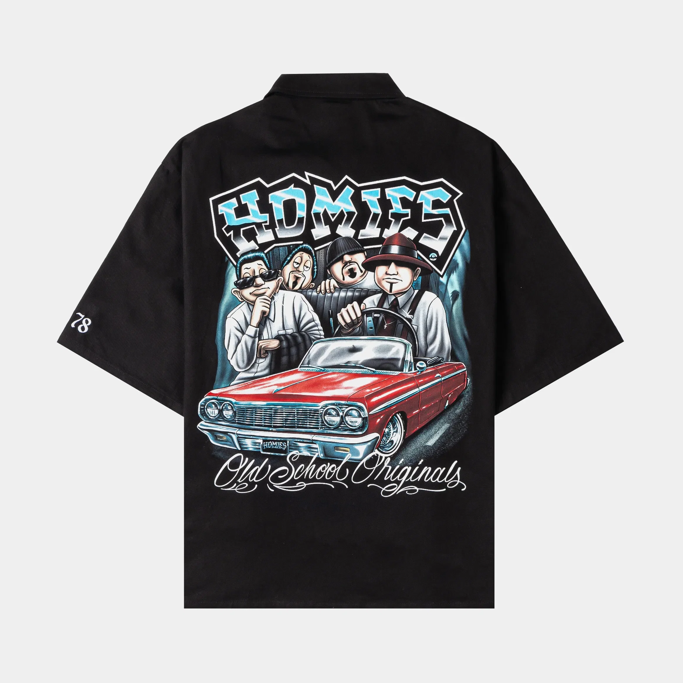 HOMIES X SP SP x Homies Work Mens Short Sleeve Shirt (Black/White)