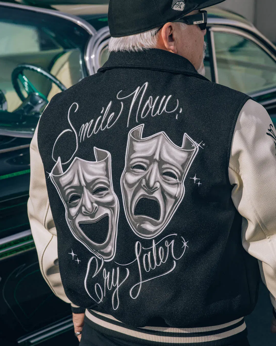 HOMIES X SP SP x Homies Varsity Mens Jacket (Black/White)