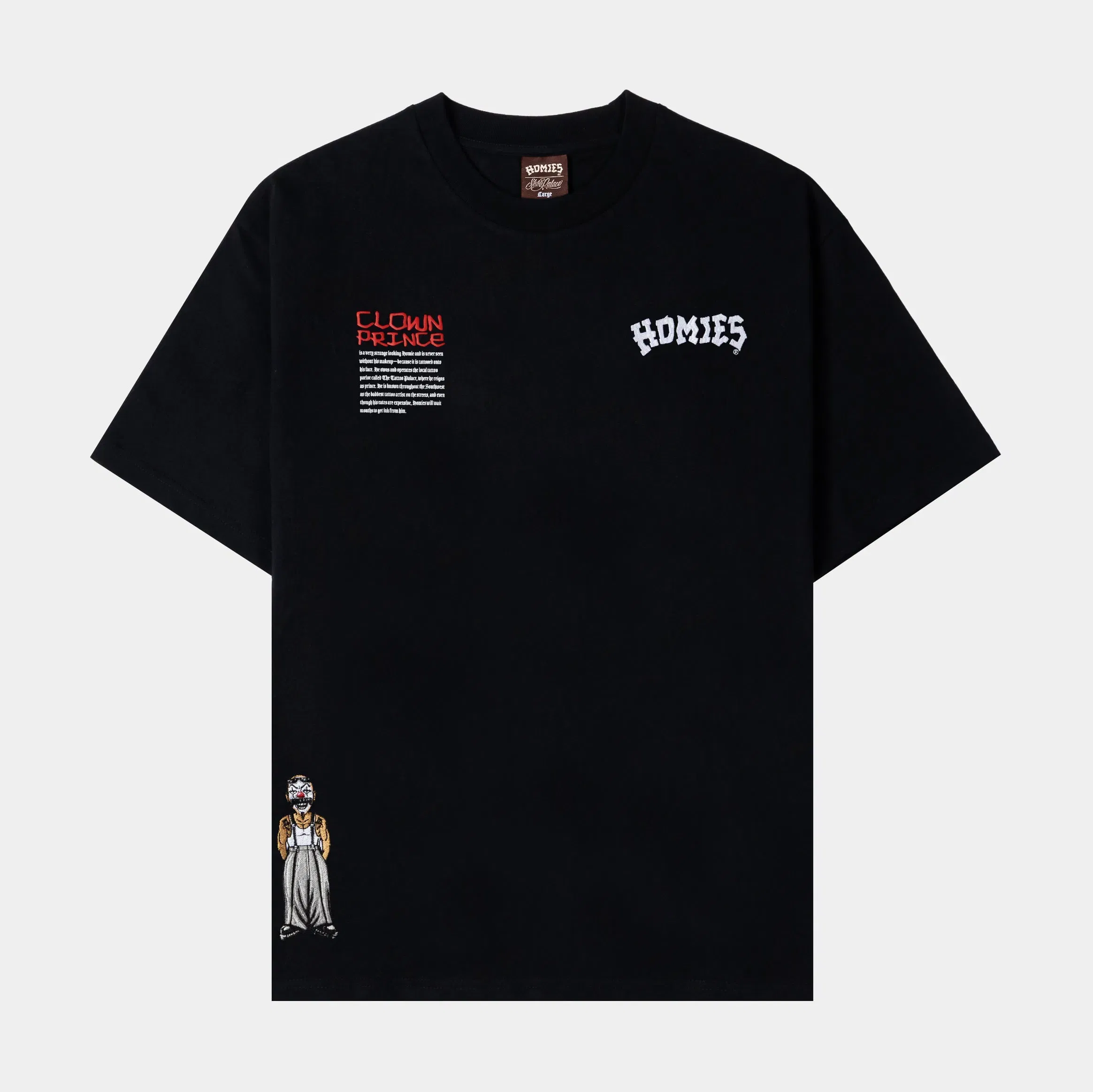 HOMIES X SP SP x Homies Clowning Around Mens Short Sleeve Shirt (Black/White)