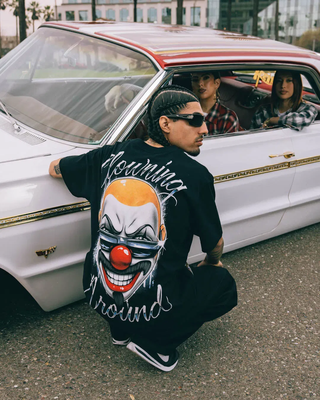 HOMIES X SP SP x Homies Clowning Around Mens Short Sleeve Shirt (Black/White)
