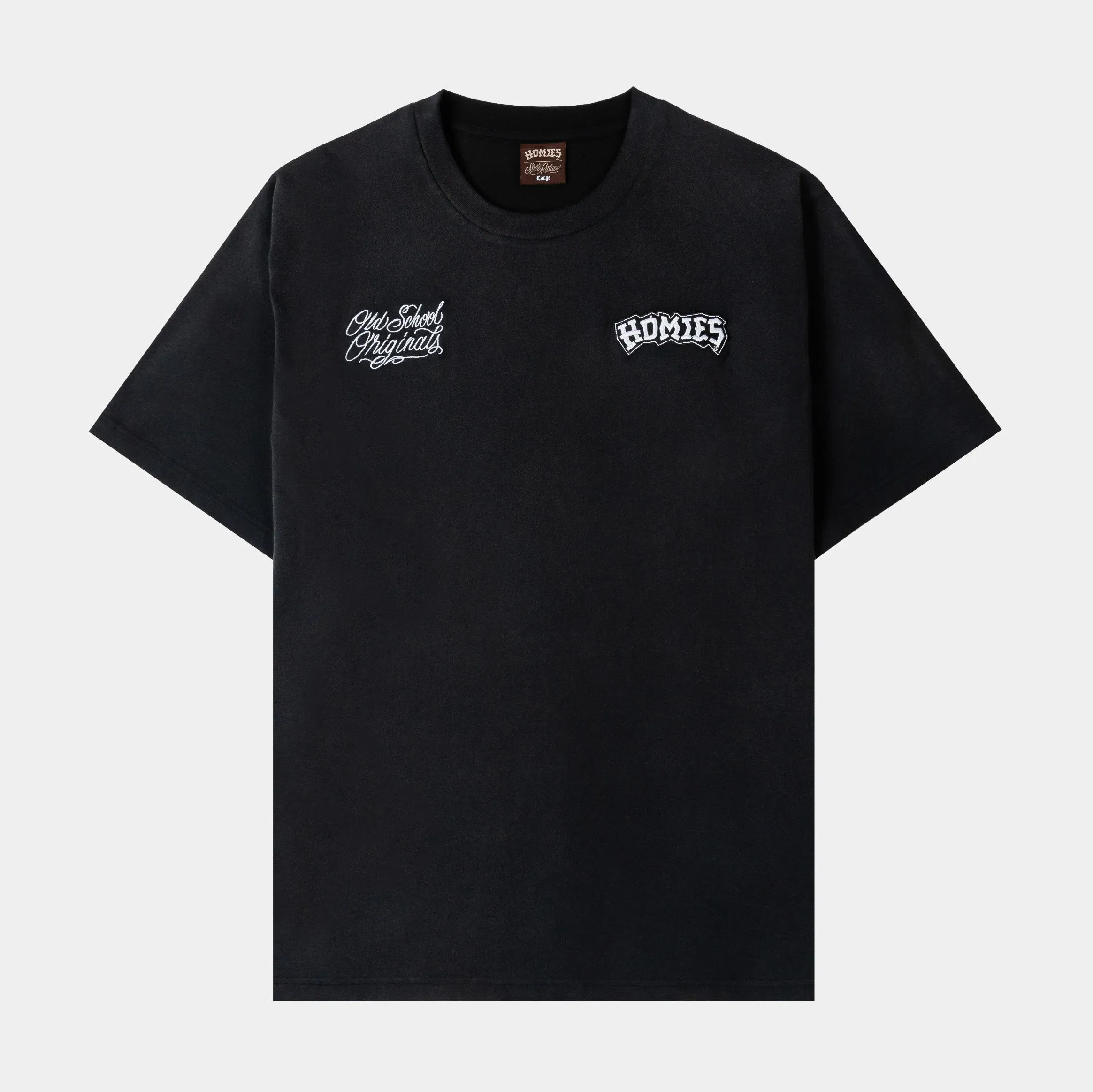 HOMIES X SP SP x Homies Santos Mens Short Sleeve Shirt (Black/White)