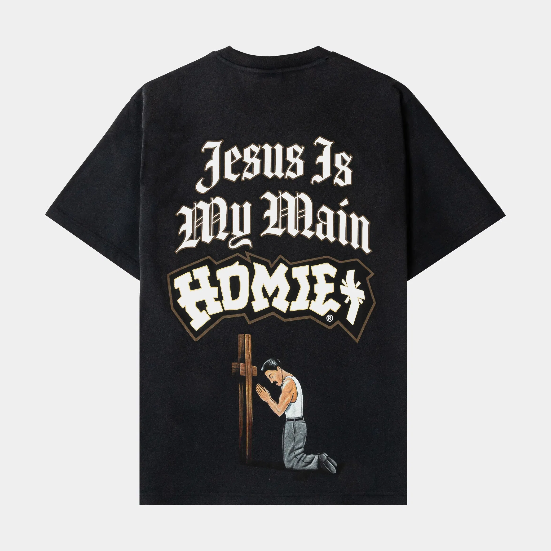 HOMIES X SP SP x Homies Santos Mens Short Sleeve Shirt (Black/White)