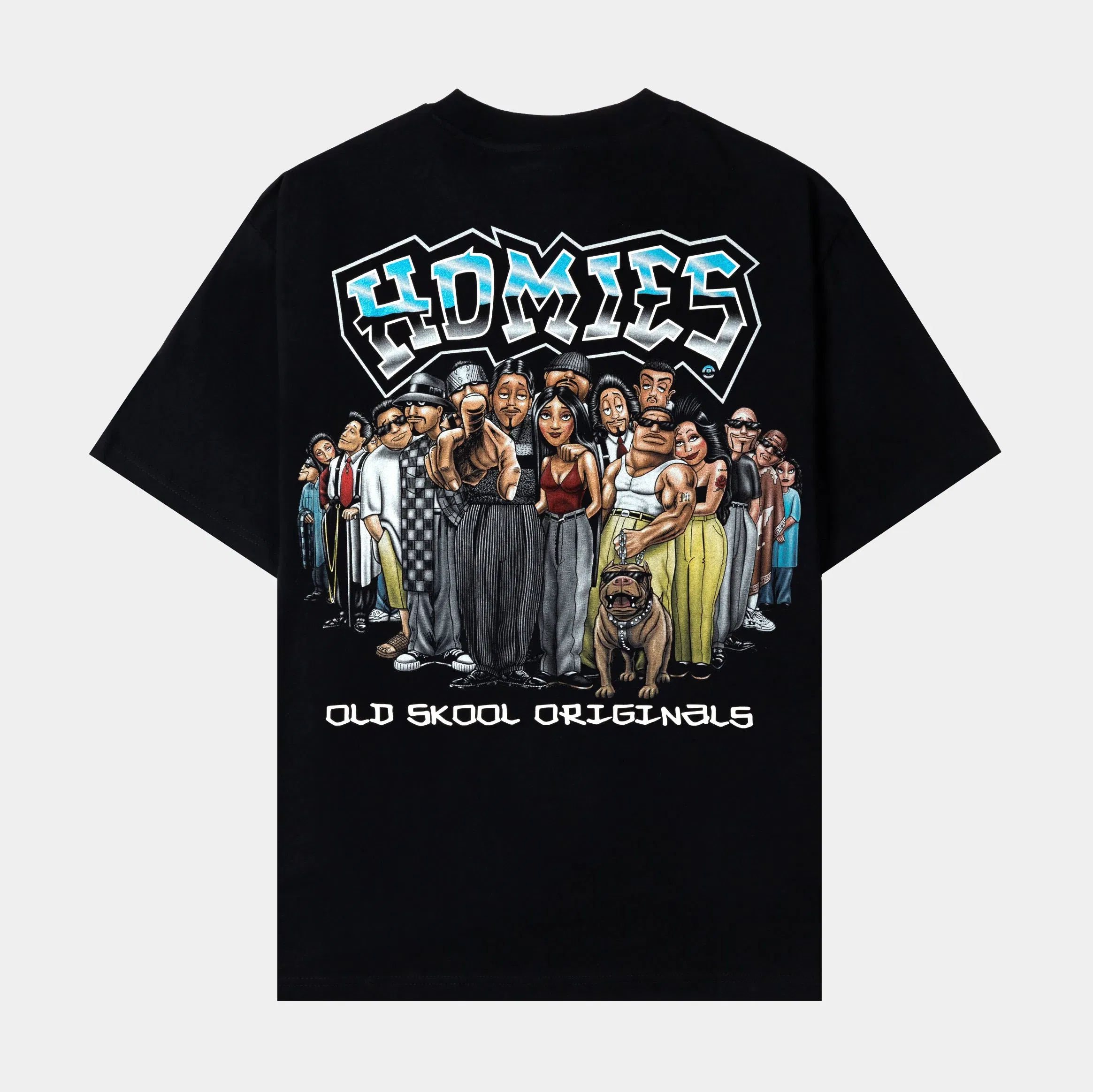HOMIES X SP SP x Homies Old Skool Originals Mens Short Sleeve Shirt (Black/Blue)
