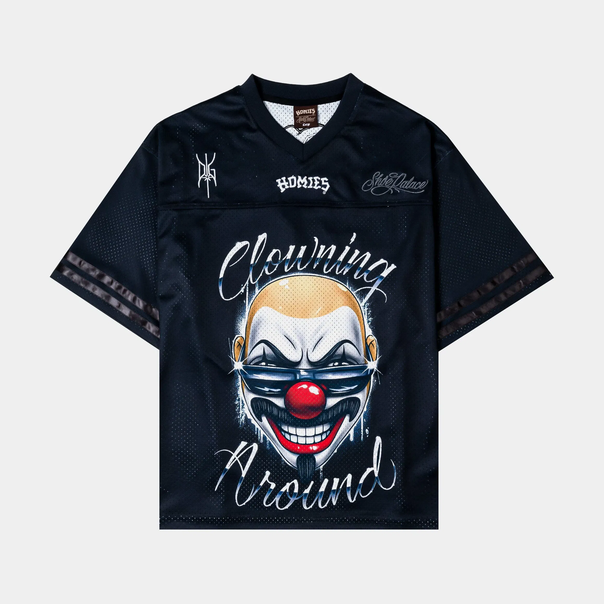 HOMIES X SP SP x Homies Clowning Around Mesh Mens Jersey (Black/White)