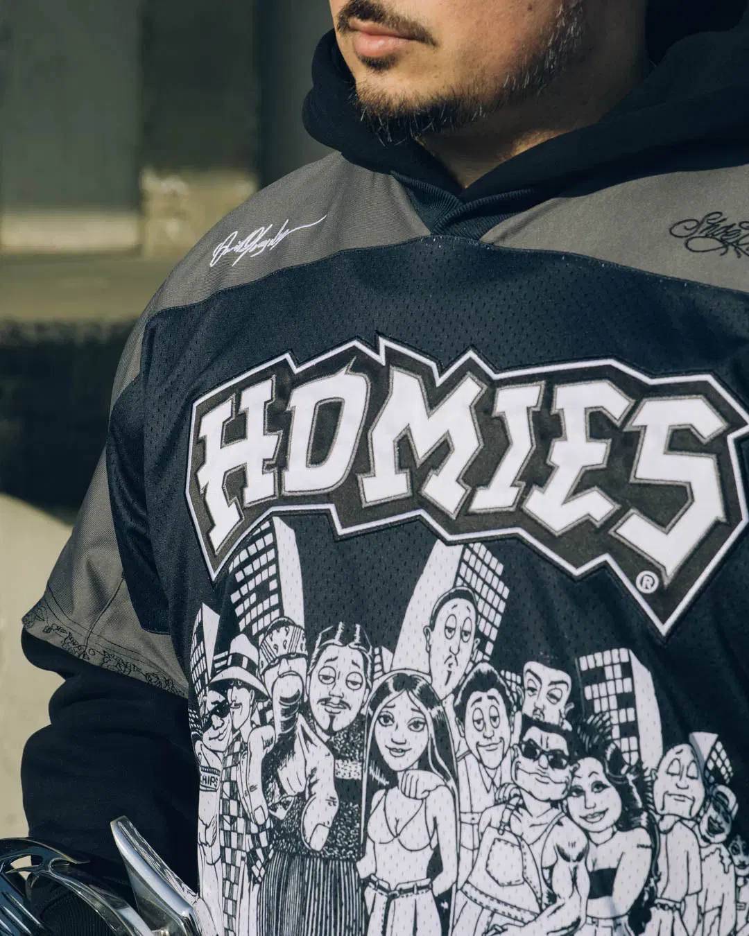 HOMIES X SP SP x Homies Smile Now Mesh Mens Jersey (Black/Grey)