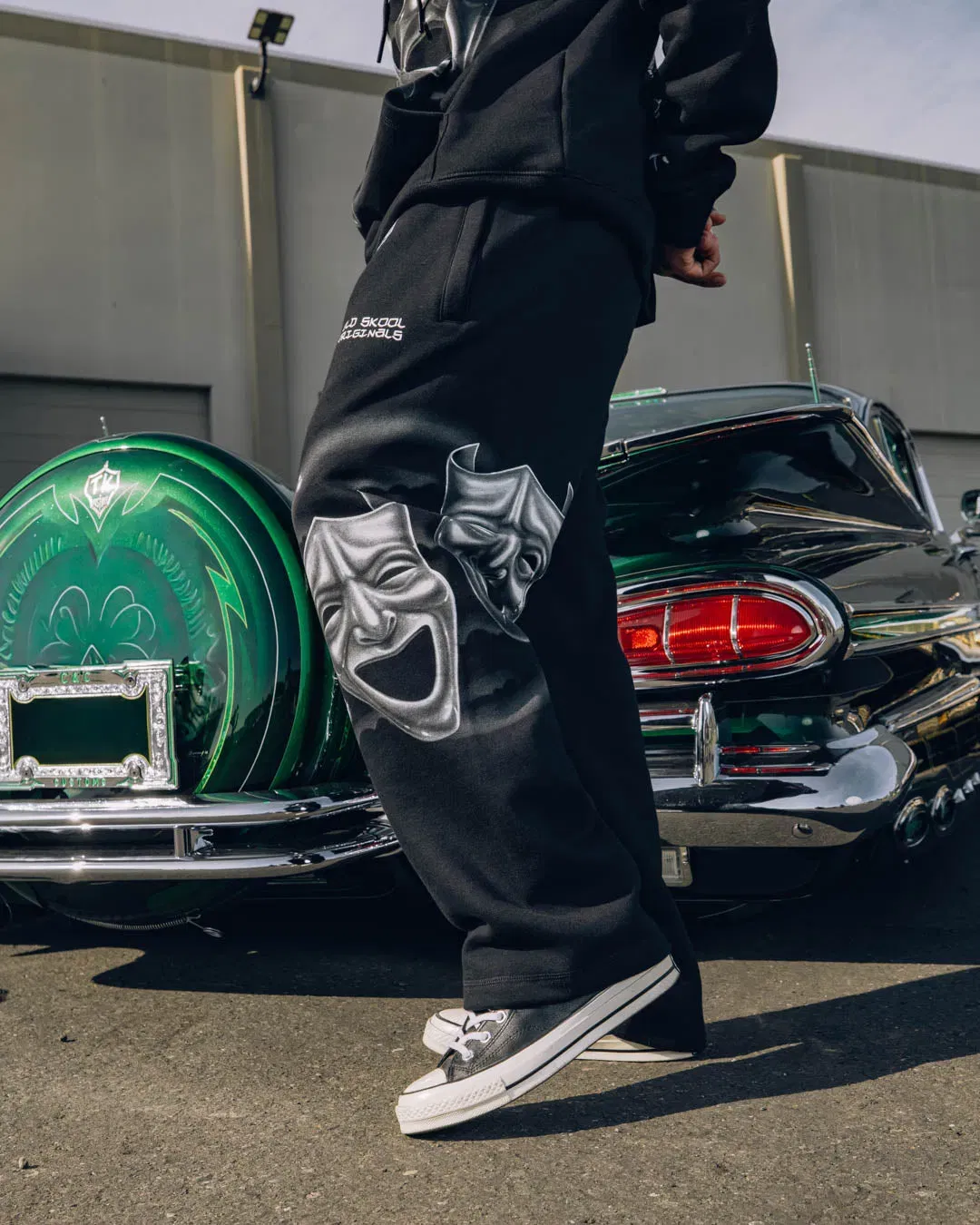 HOMIES X SP SP x Homies Masks Fleece Mens Sweatpants (Black/Silver)