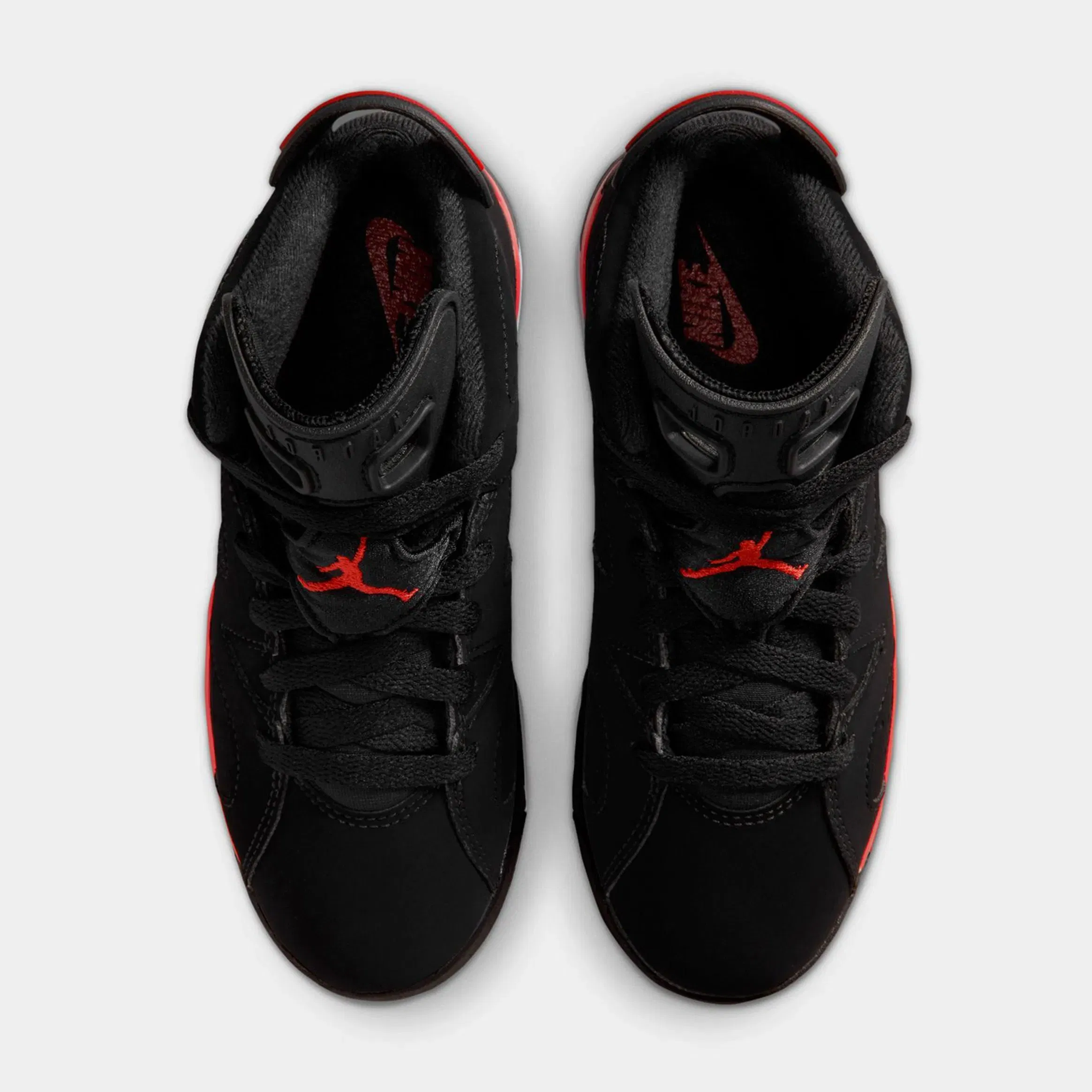 Air Jordan 6 Retro Infrared Salesman Preschool Lifestyle Shoes (Black/Light Crimson)