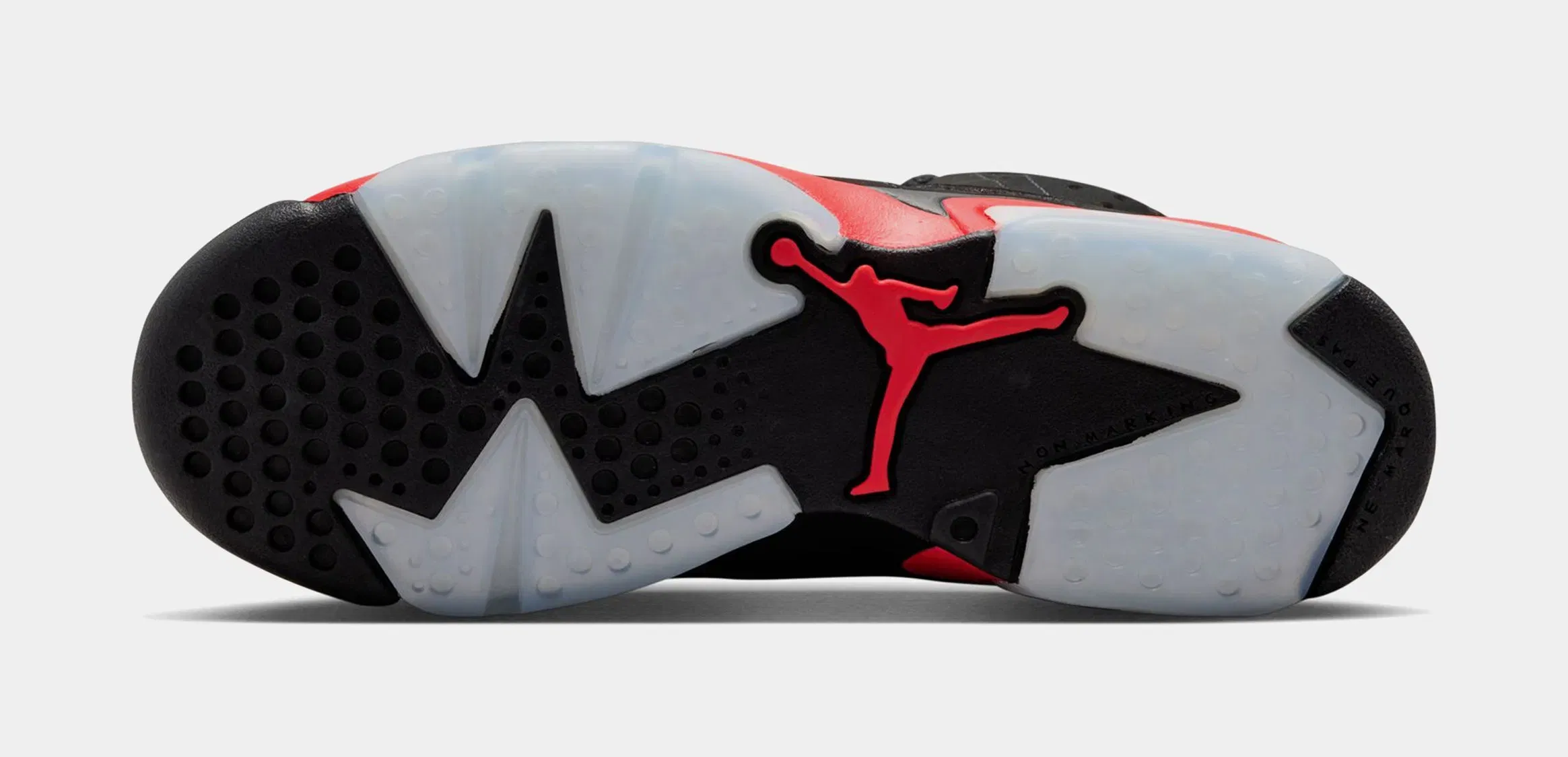 Air Jordan 6 Retro Infrared Salesman Grade School Lifestyle Shoes (Black/Light Crimson)
