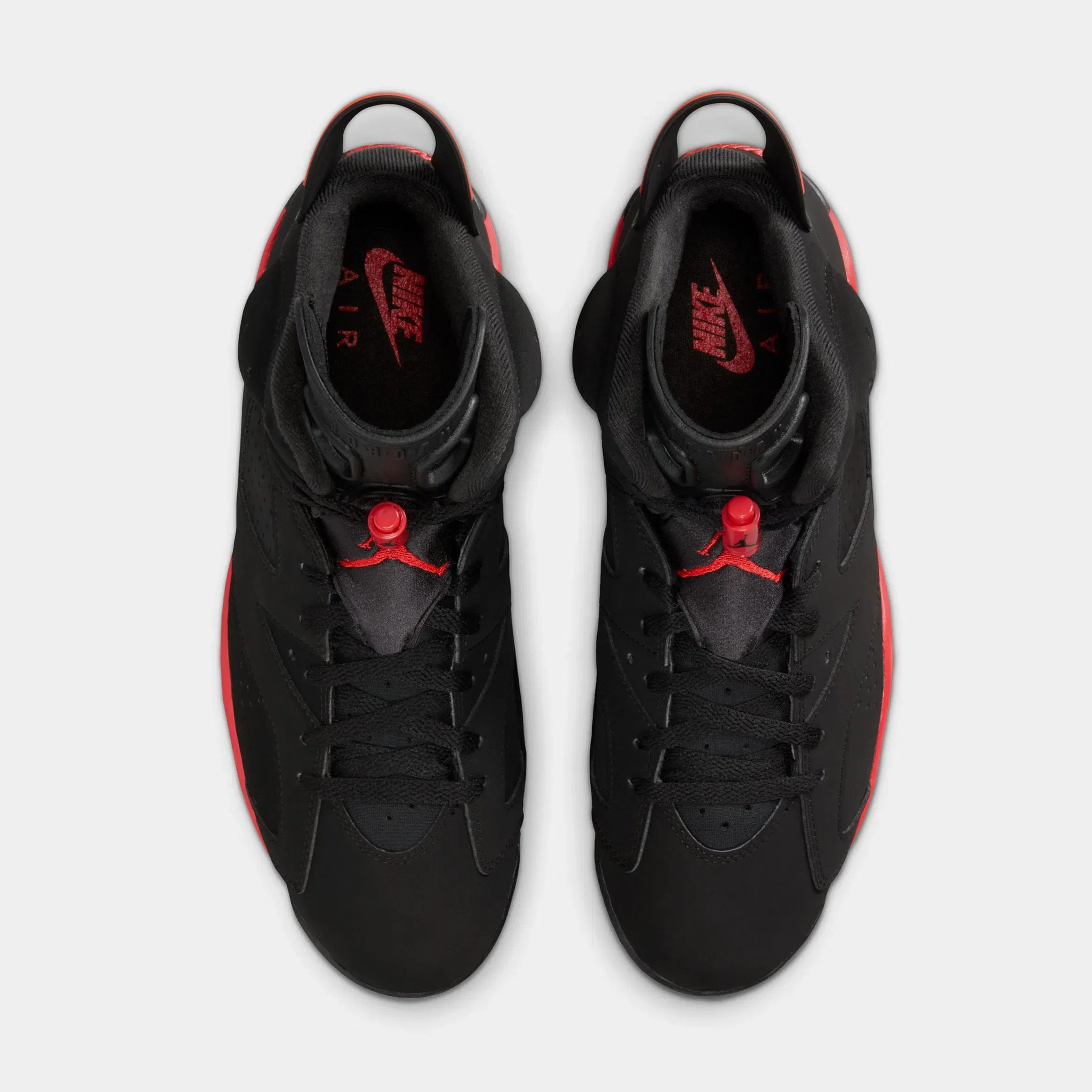Air Jordan 6 Retro Infrared Salesman Mens Lifestyle Shoes (Black/Light Crimson)