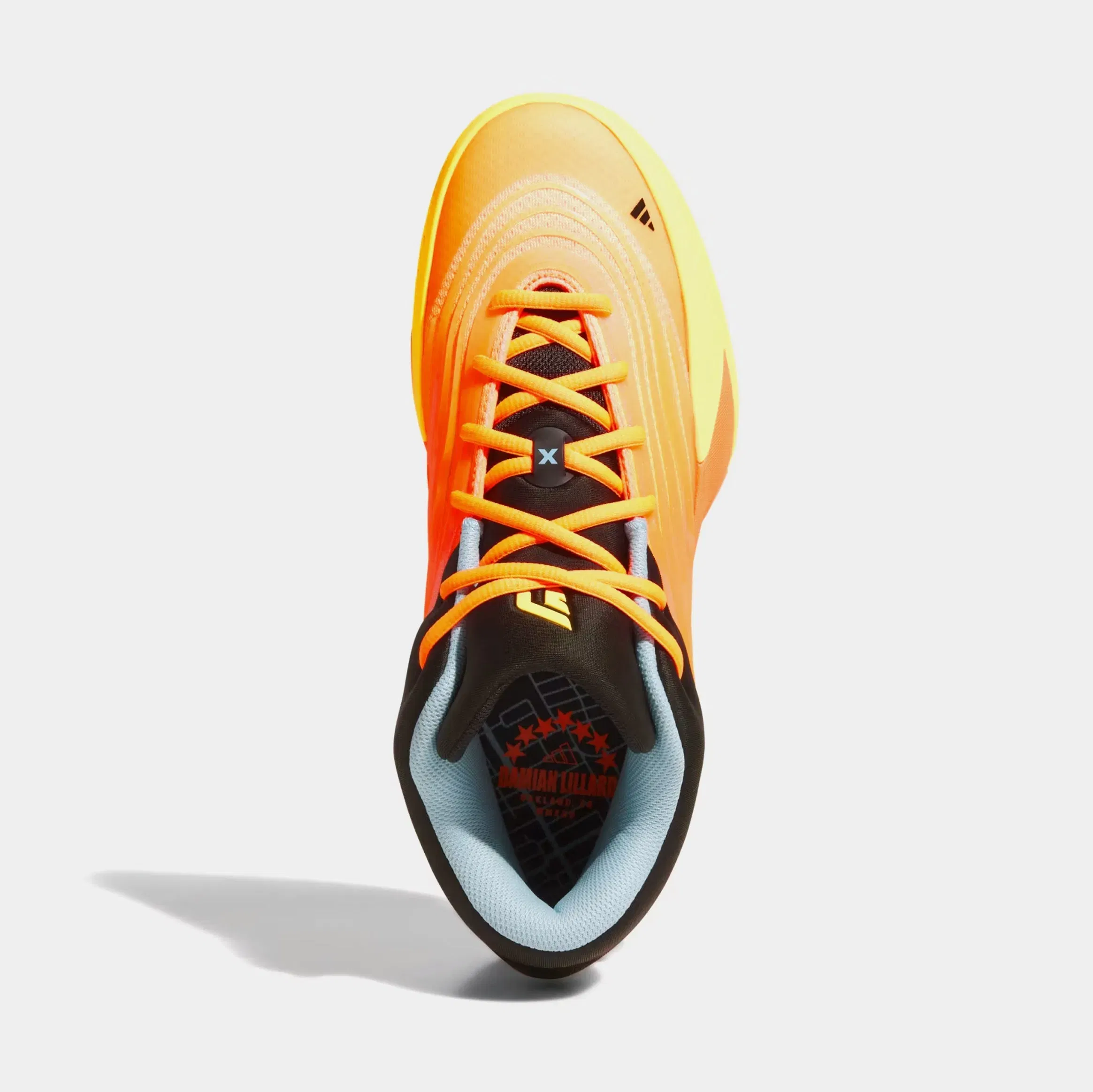 adidas Dame 10 All Star Mens Basketball Shoes (Lucid Orange/Ice Tangerine/Icey Blue)