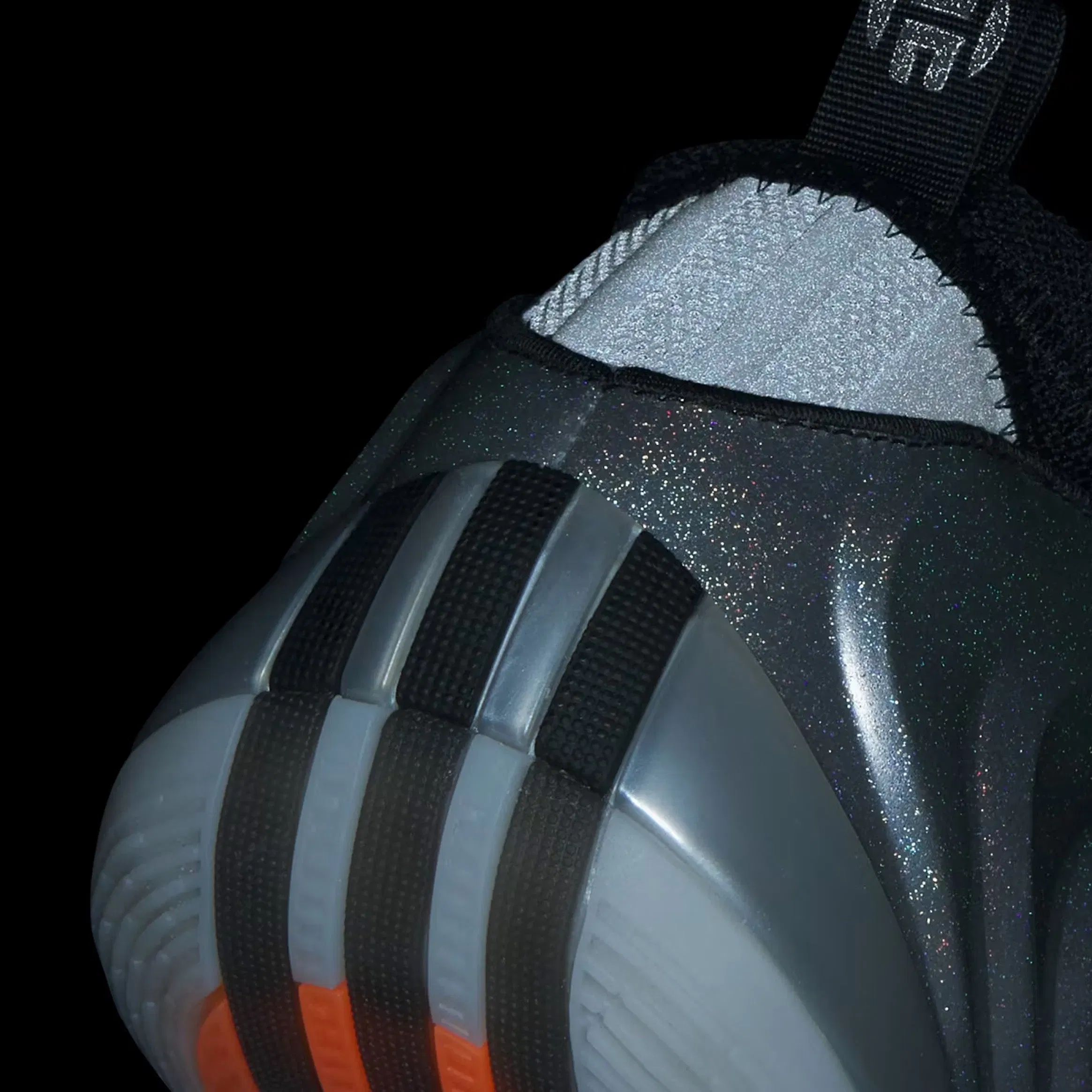 adidas Harden Volume 10 All Star Mens Basketball Shoes (Silver Metallic/Core Black/Lucid Orange)