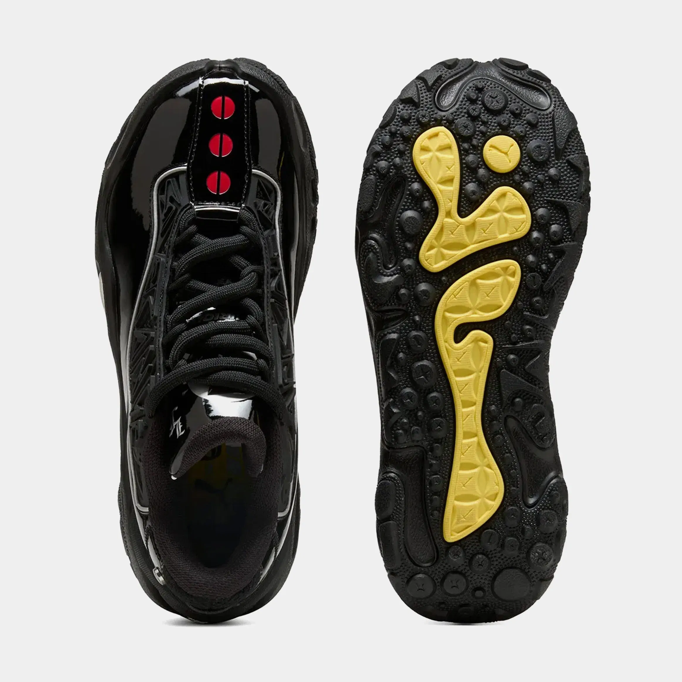 Puma Fast & Furious LaFrance RNR LA Mens Basketball Shoes (Puma Black/Bright Mango Yellow)