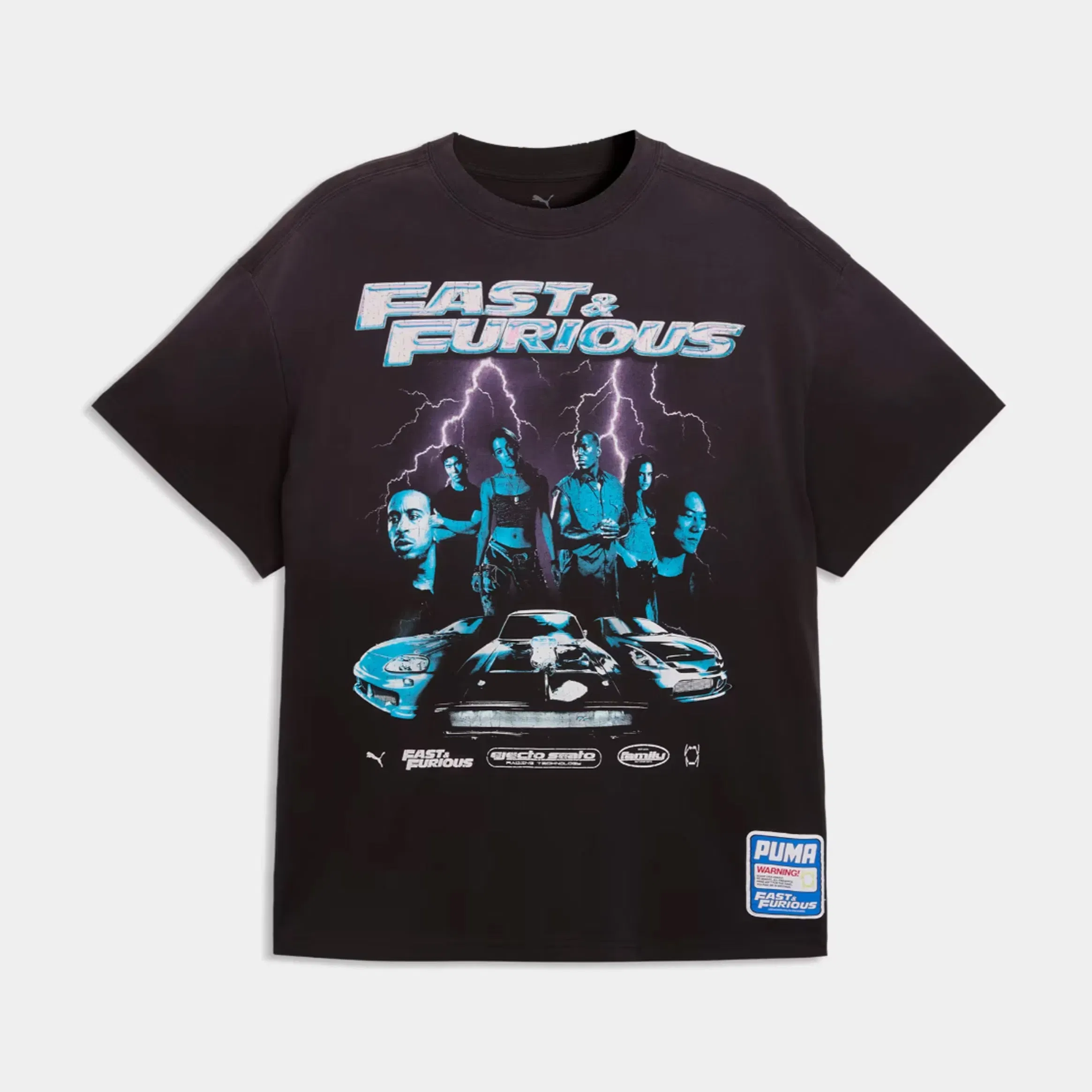 Puma Fast & Furious Mens Short Sleeve Shirt (Puma Black/Puma White)