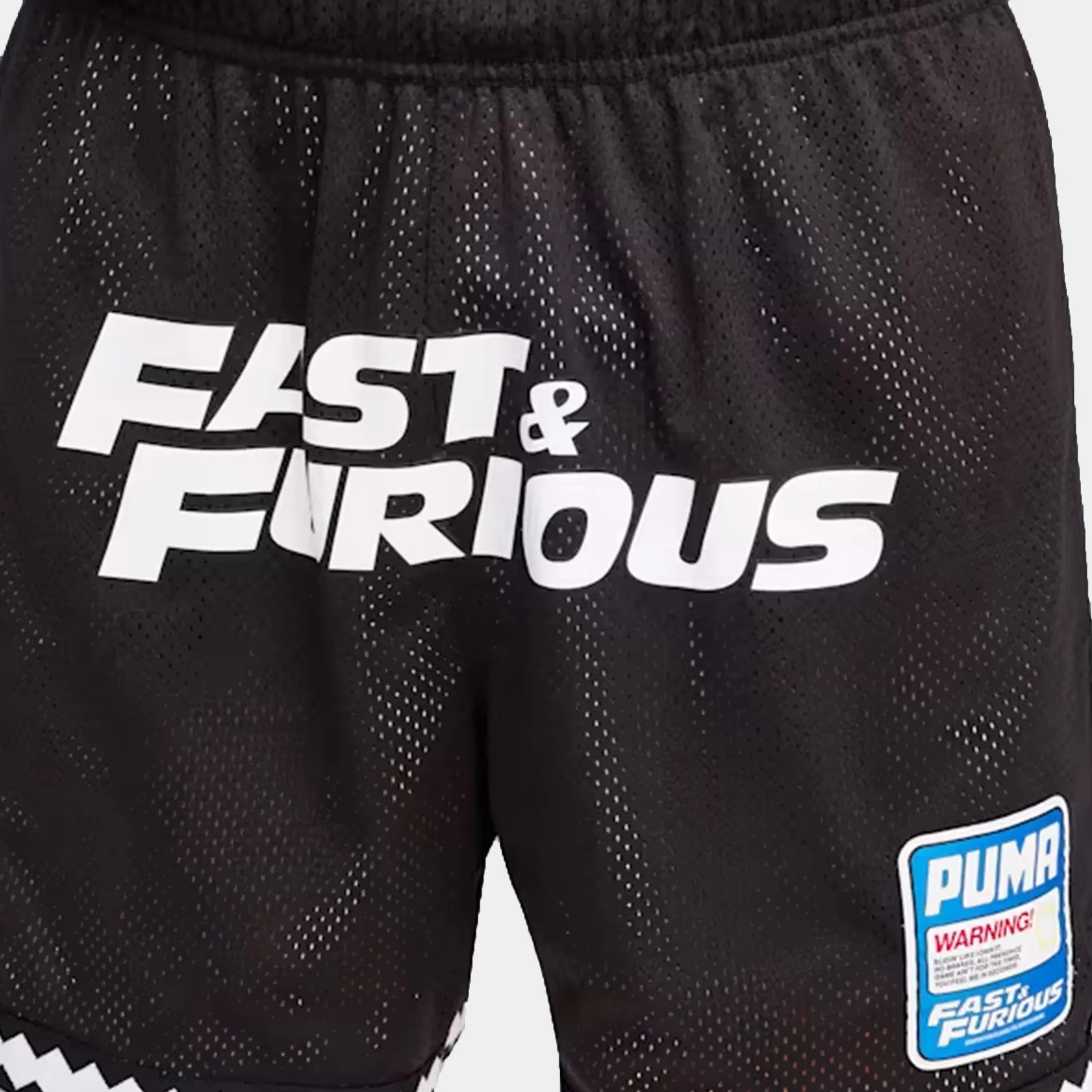 Puma Fast & Furious 6" Reversible Basketball Mens Shorts (Puma Black/All Over Print)