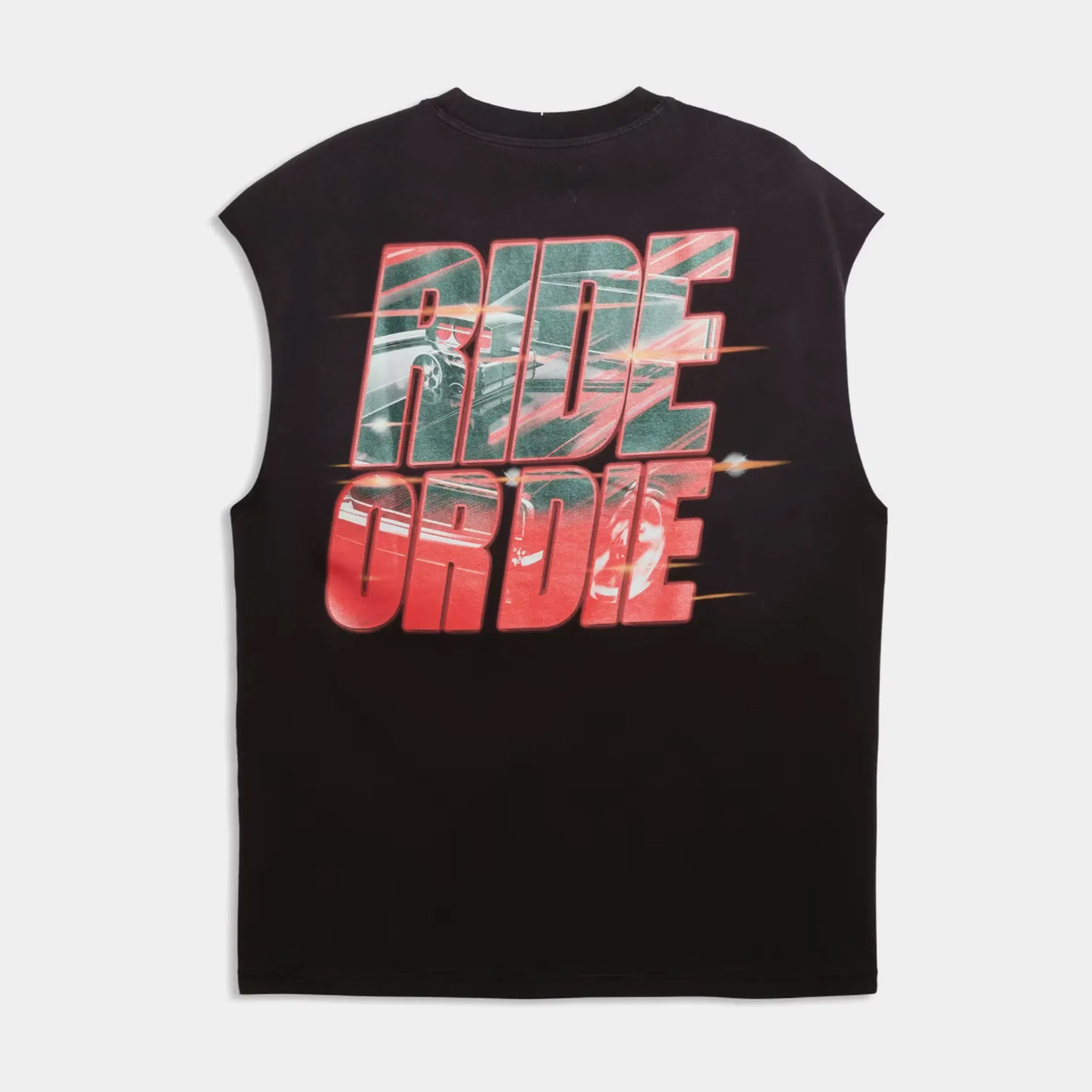 Puma Fast & Furious Cut Off Mens Short Sleeve Shirt (Puma Black)